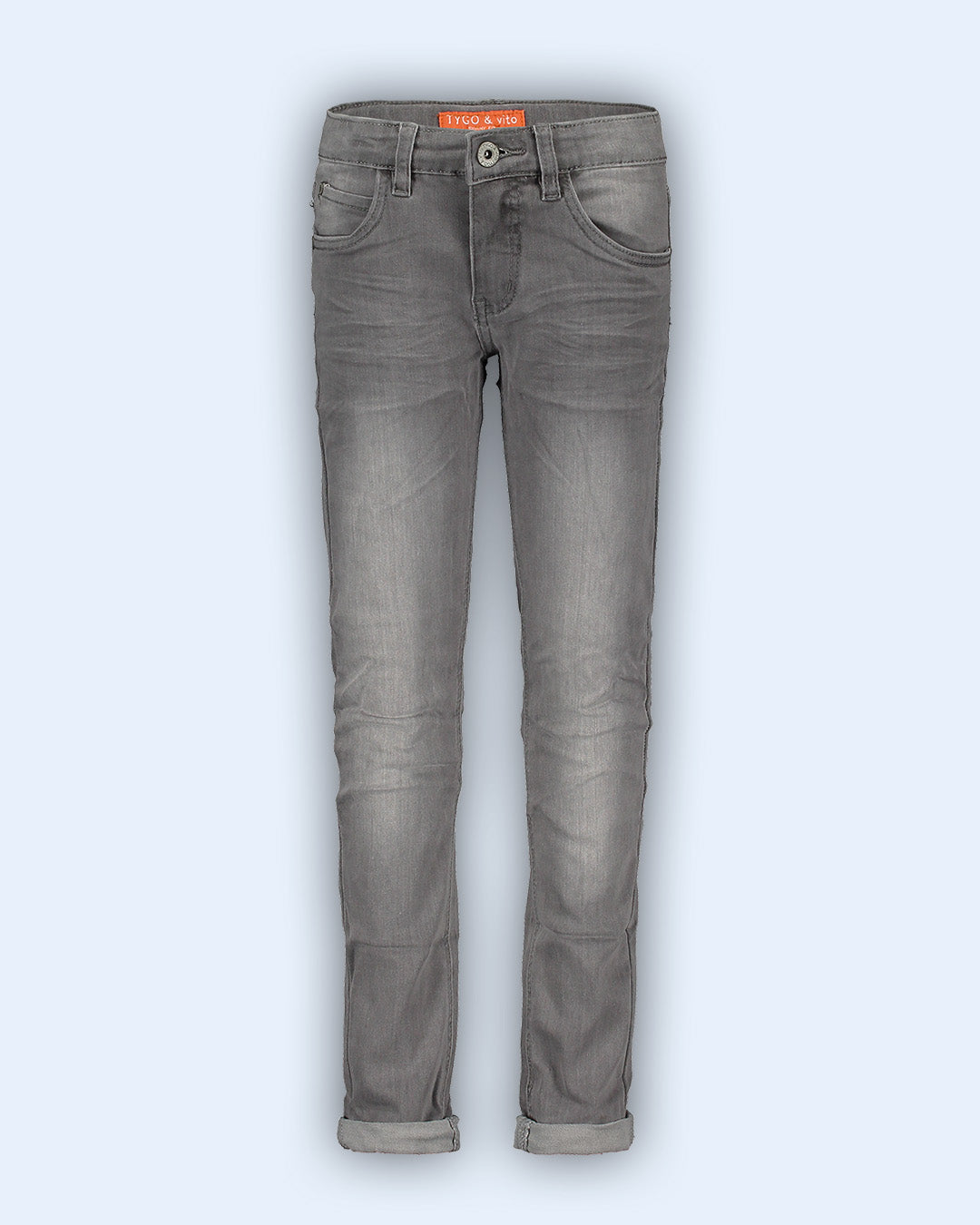 Skinny fit jeans light grey denim