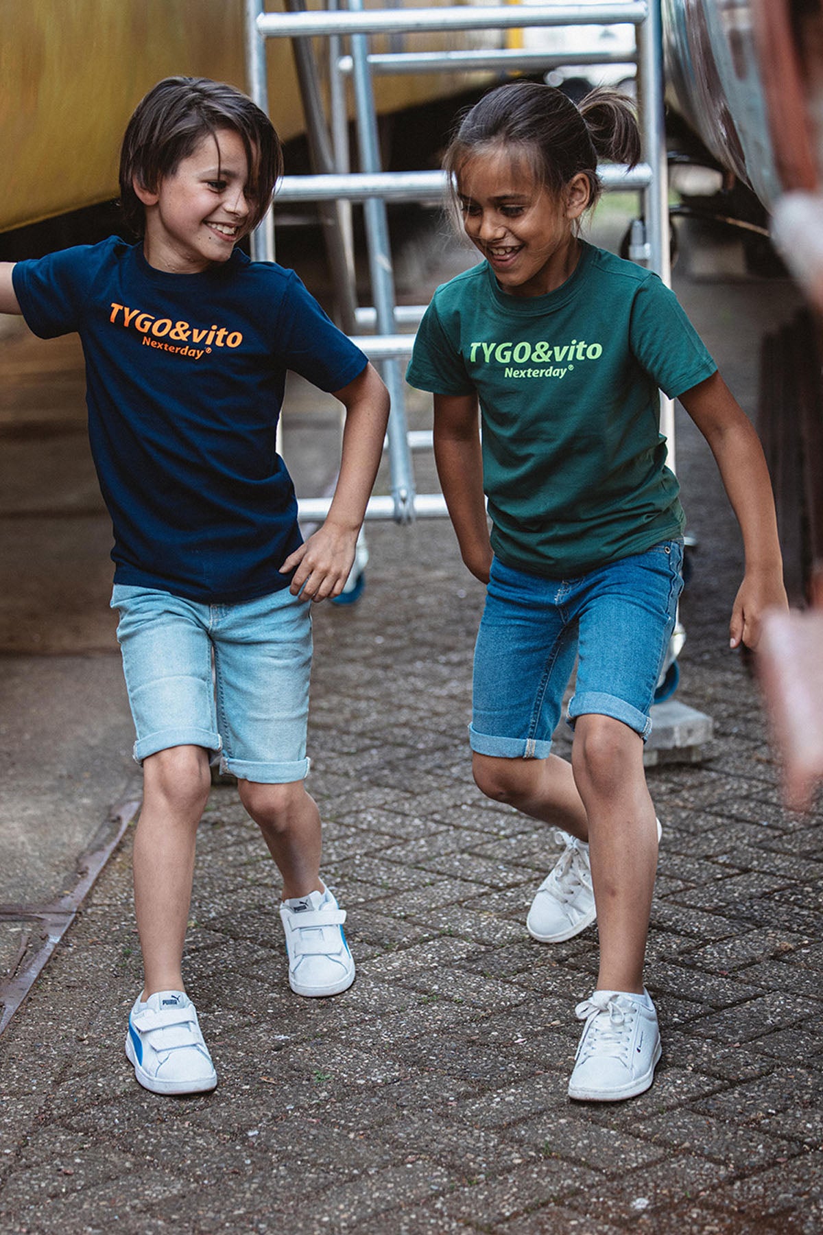 Stretch Denim Shorts Light Used - TYGO&vito