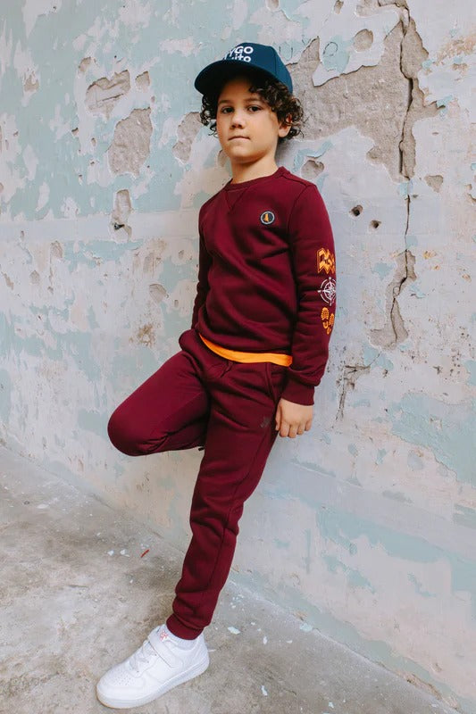 Joggingpak Donker Rood