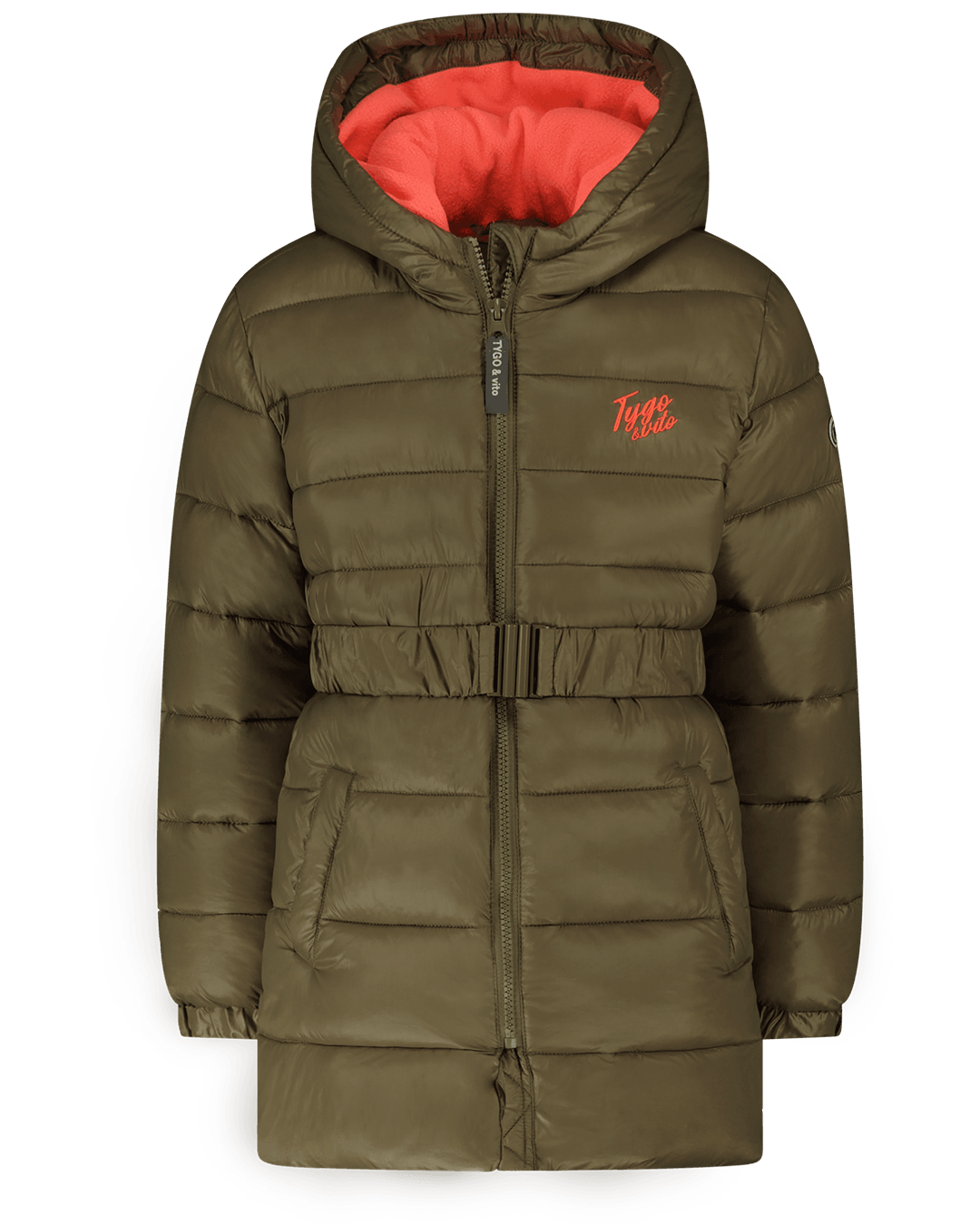 Winterjas Jasmijn Olijf Groen - TYGO&vito