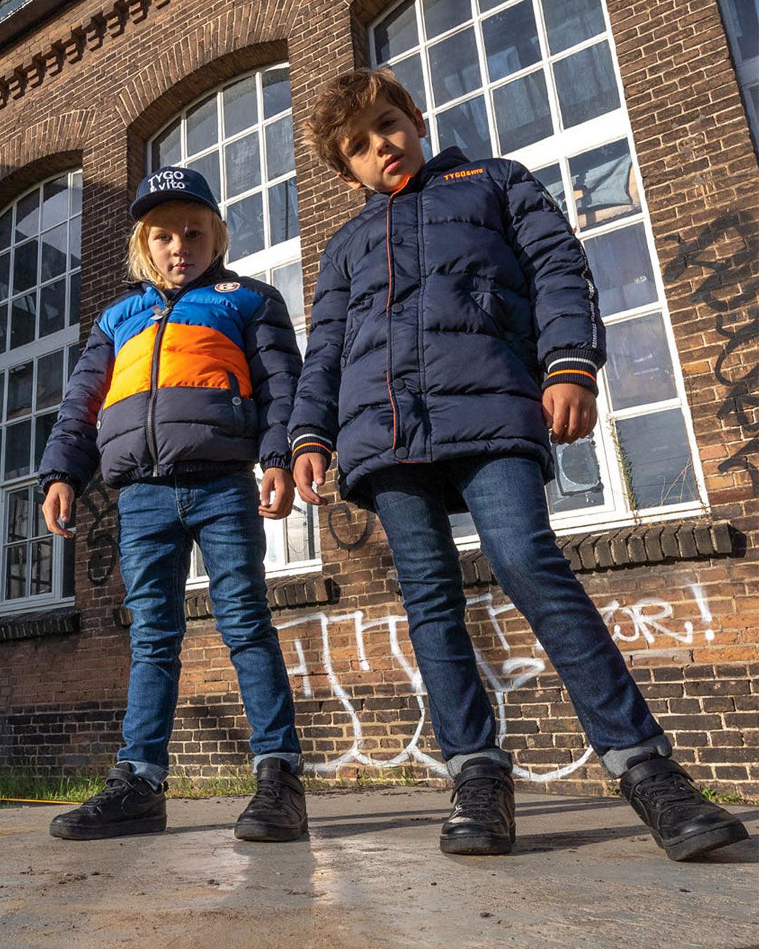 Winterjas Justin Donker Blauw - TYGO&vito