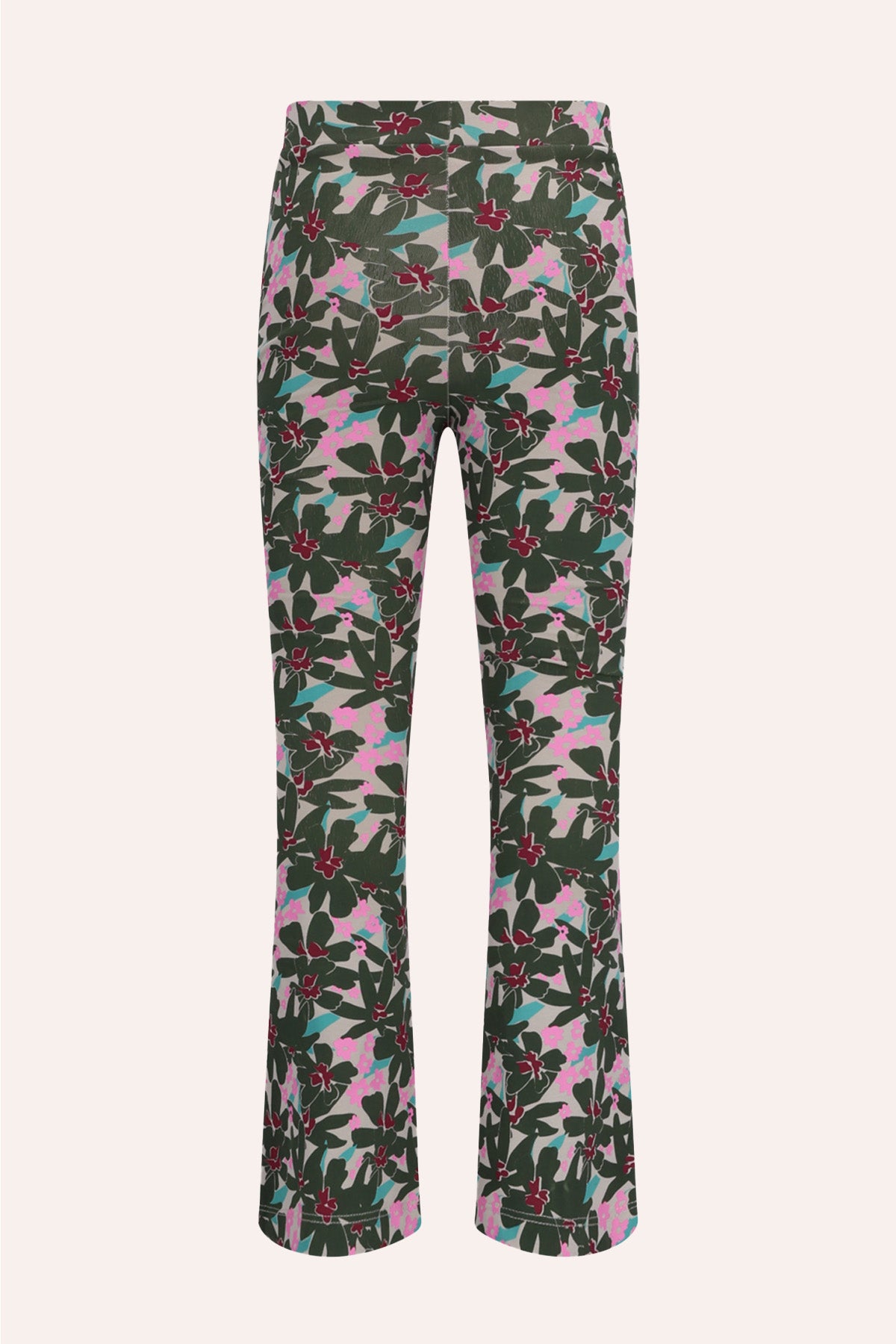 Flared Legging Pebbles Olijfgroen