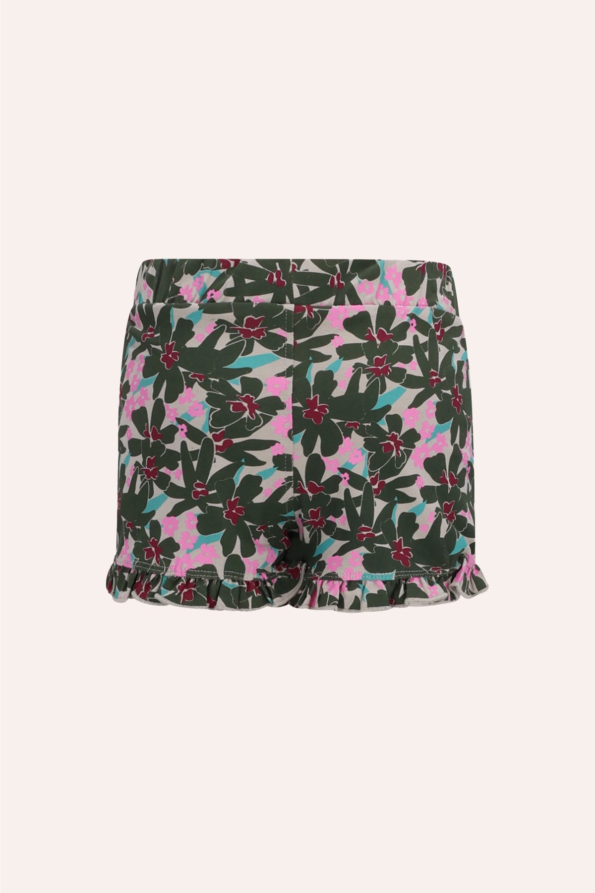 Jersey short Boxy Olijfgroen