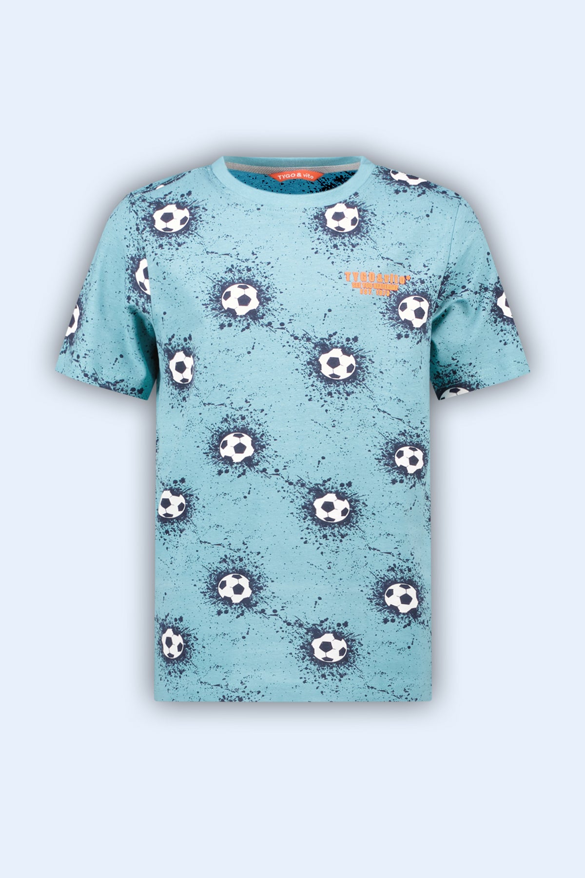 T-shirt Thijs aqua