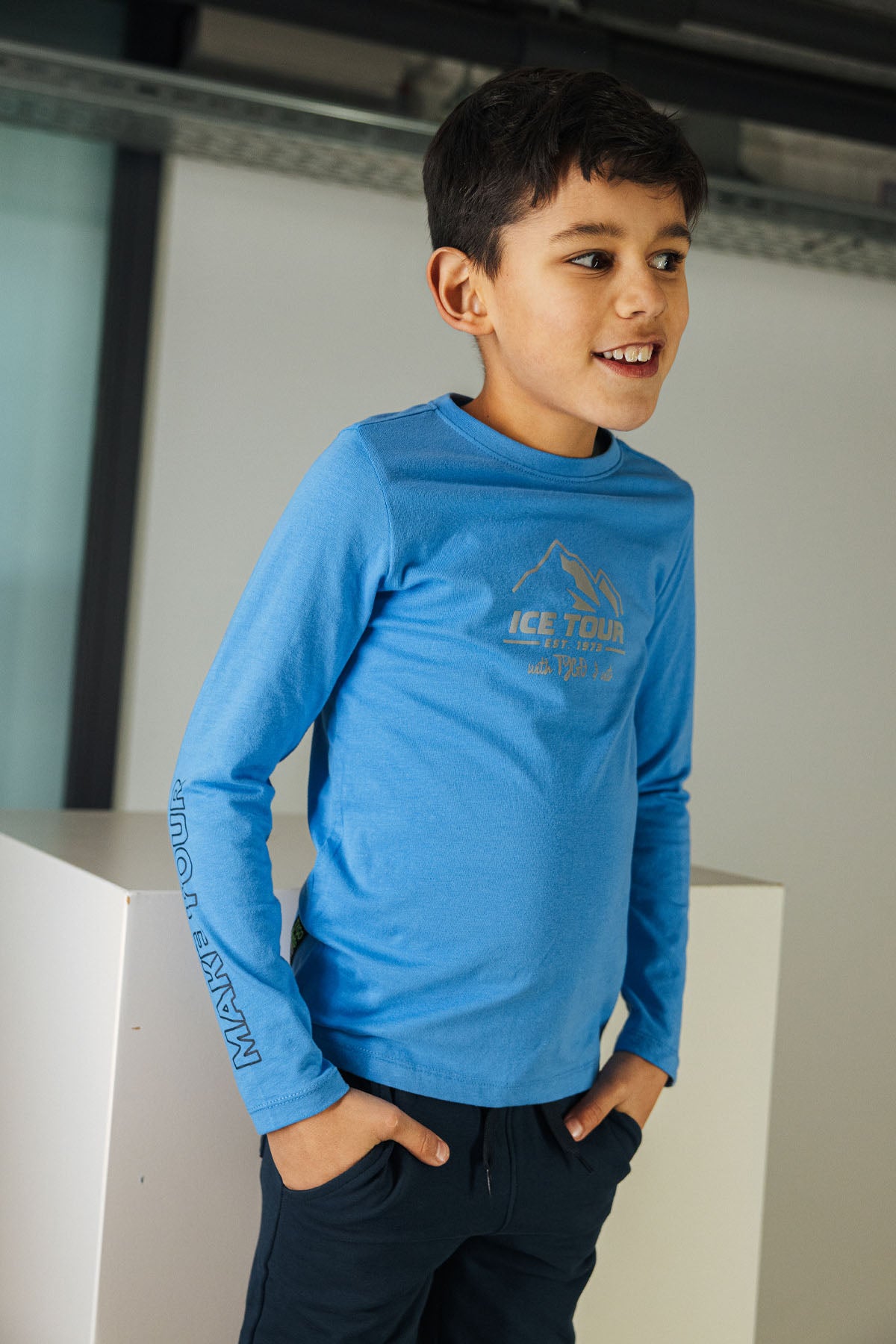 Longsleeve Mel Fel Blauw