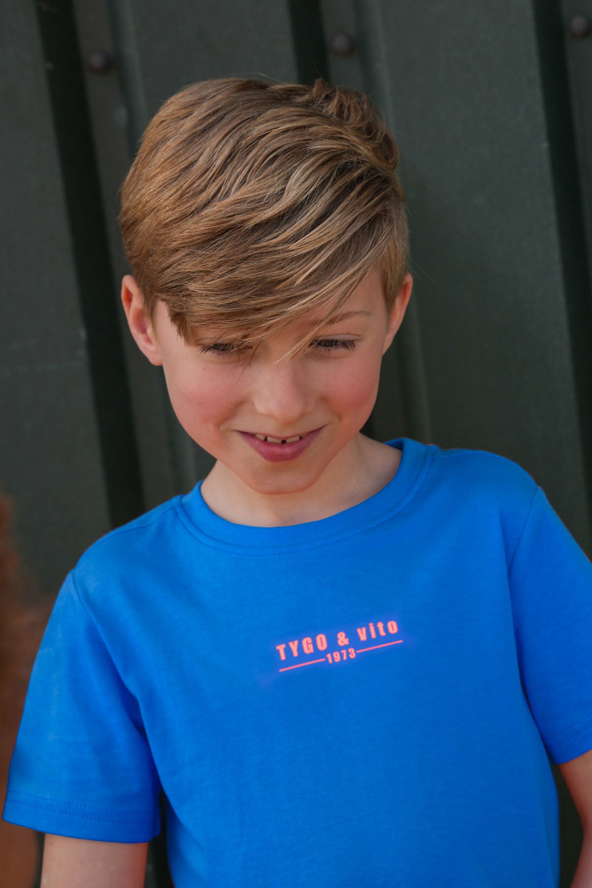 T-shirt Tein Blauw