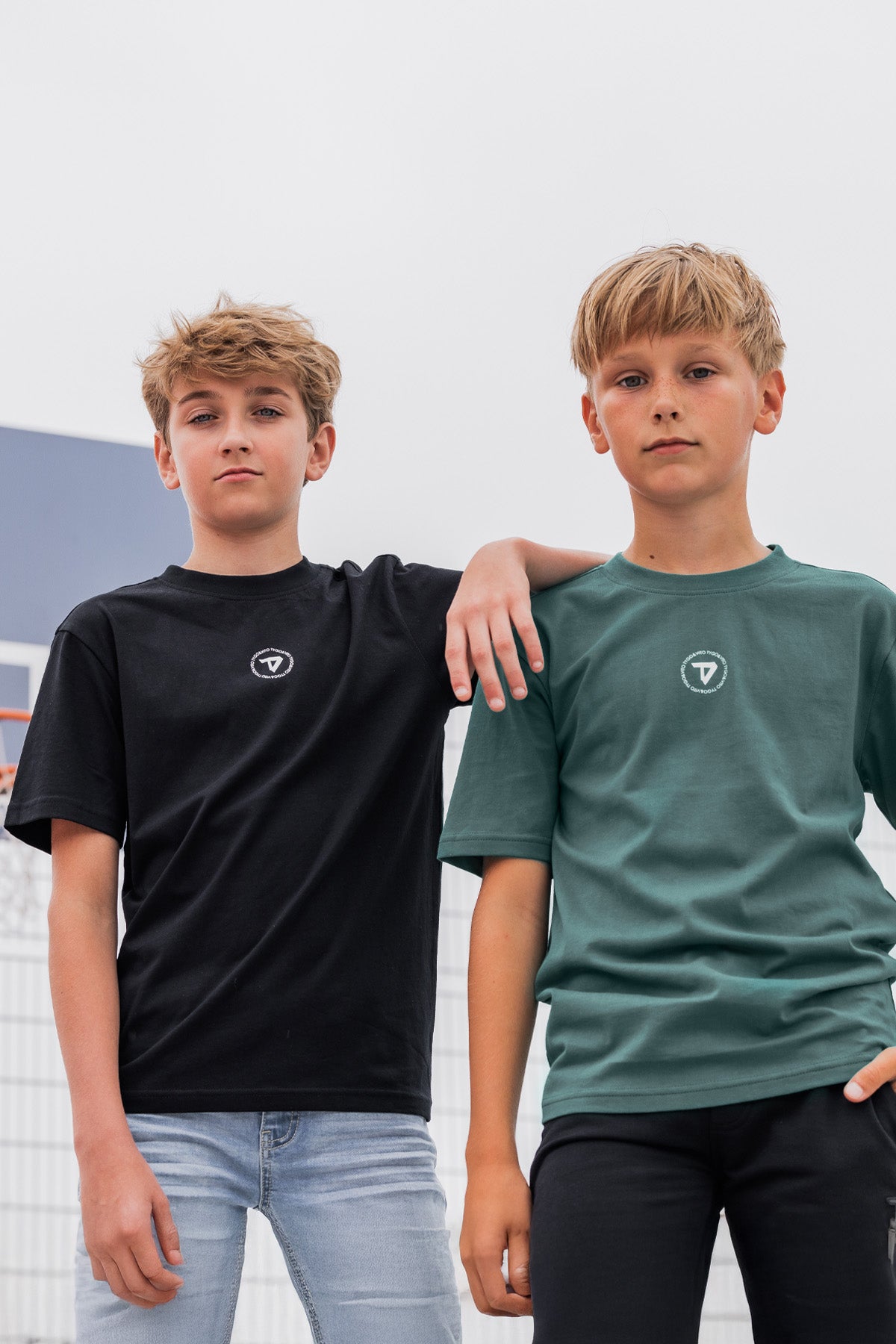 T-shirt 2-Pack Groen-Zwart