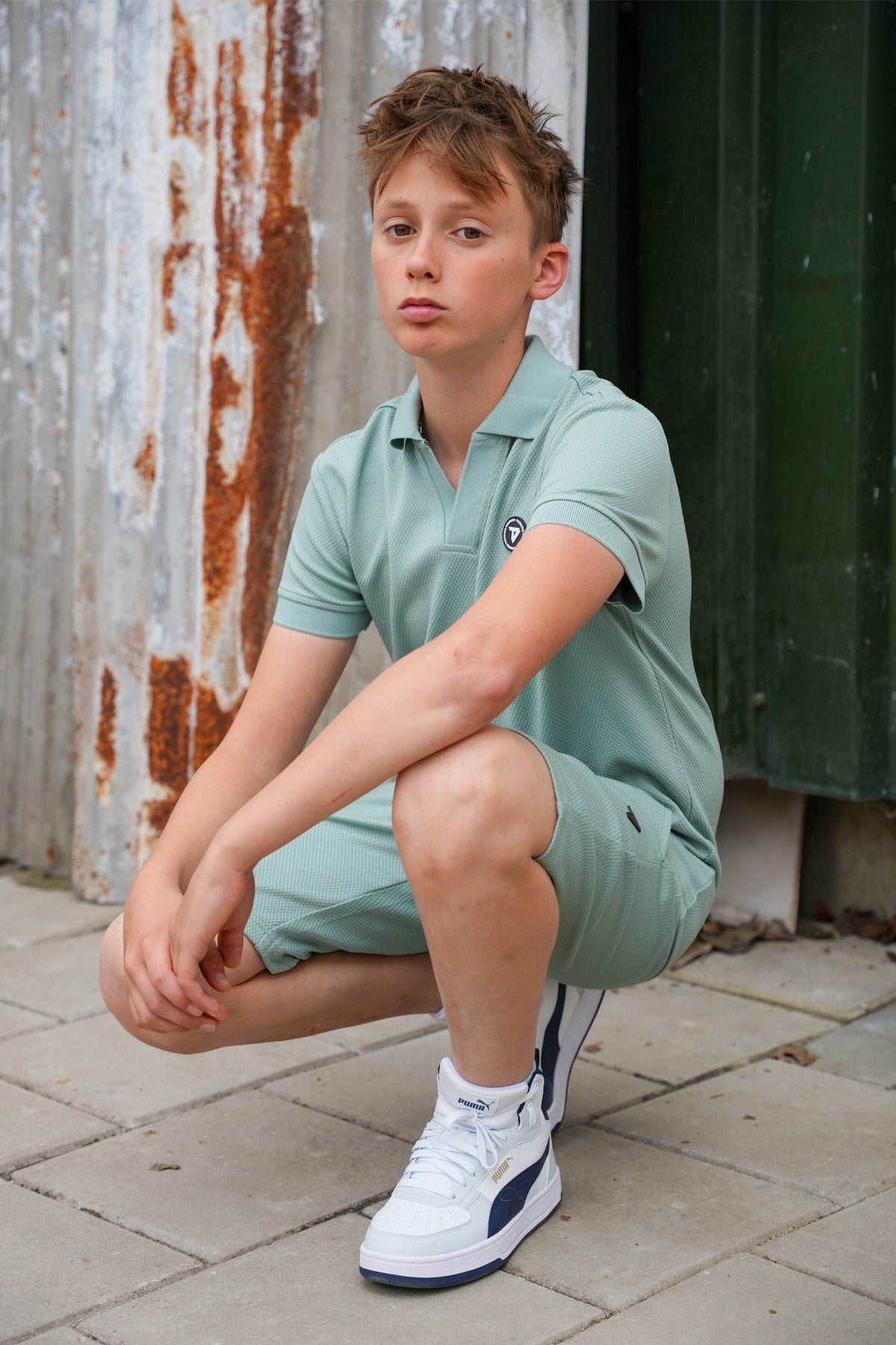 Jogshort Ben Licht Groen