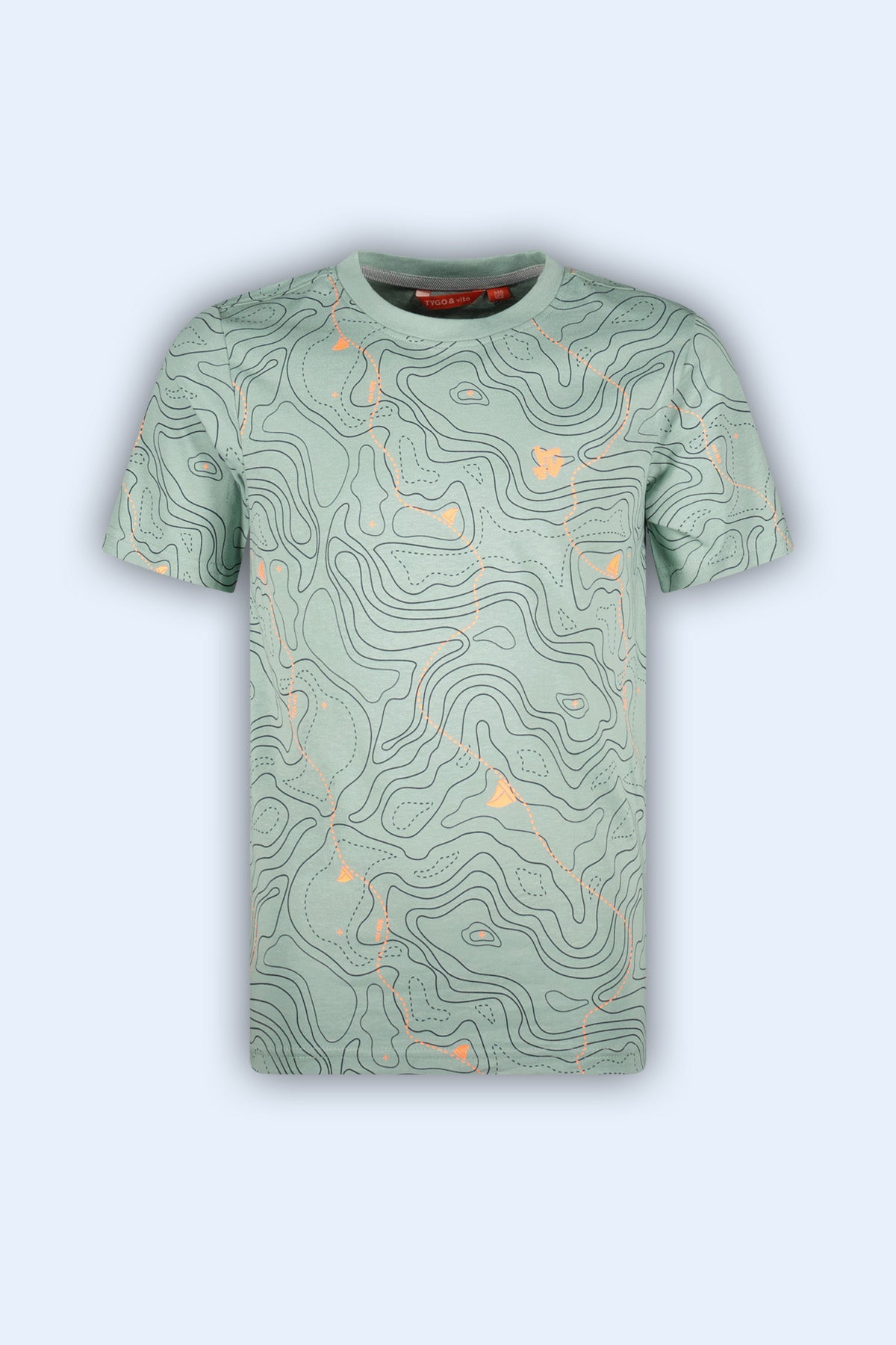 T-shirt Thijs Licht Groen