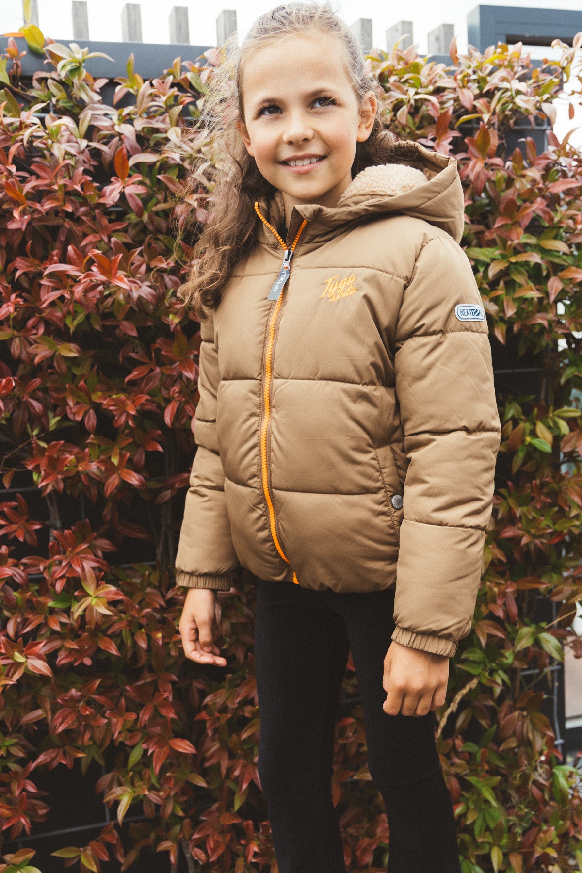 Girls Jas Jara Licht Bruin