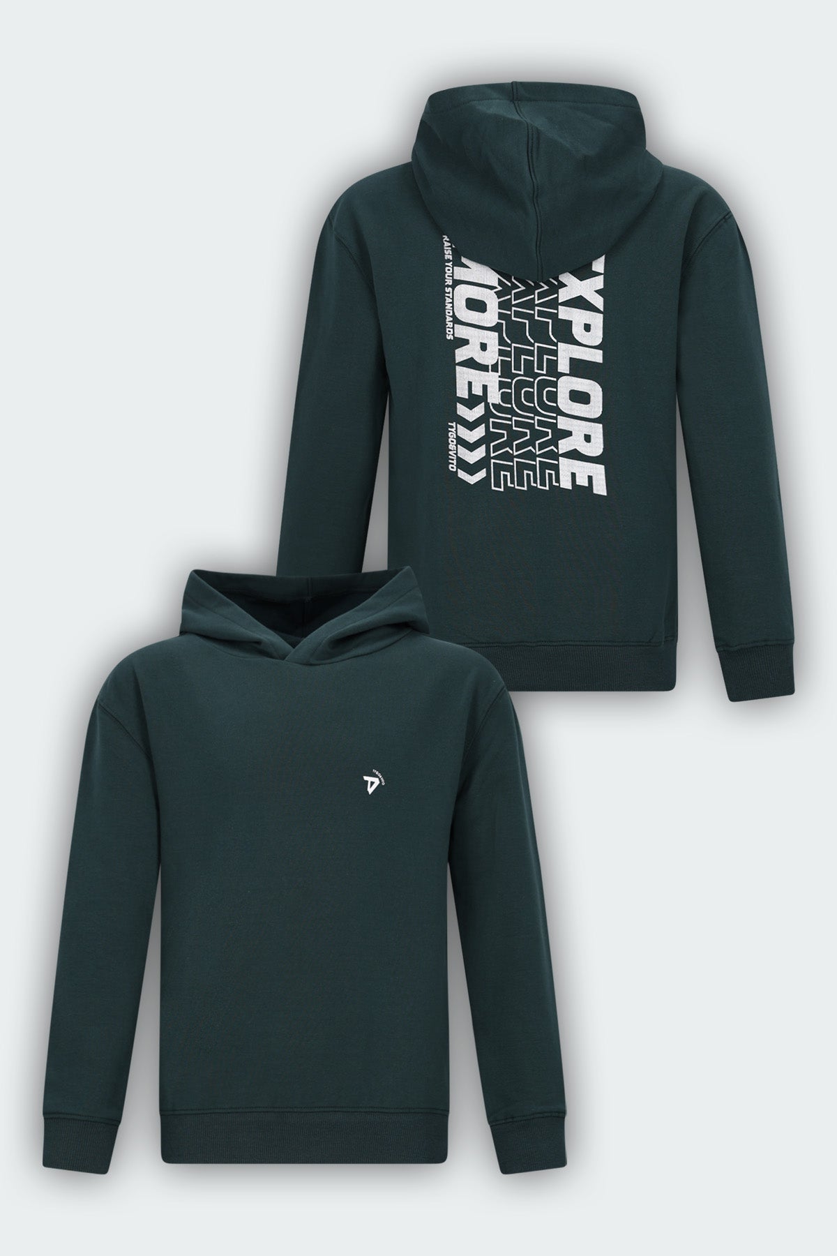 Hoodie Nigel Donker Groen