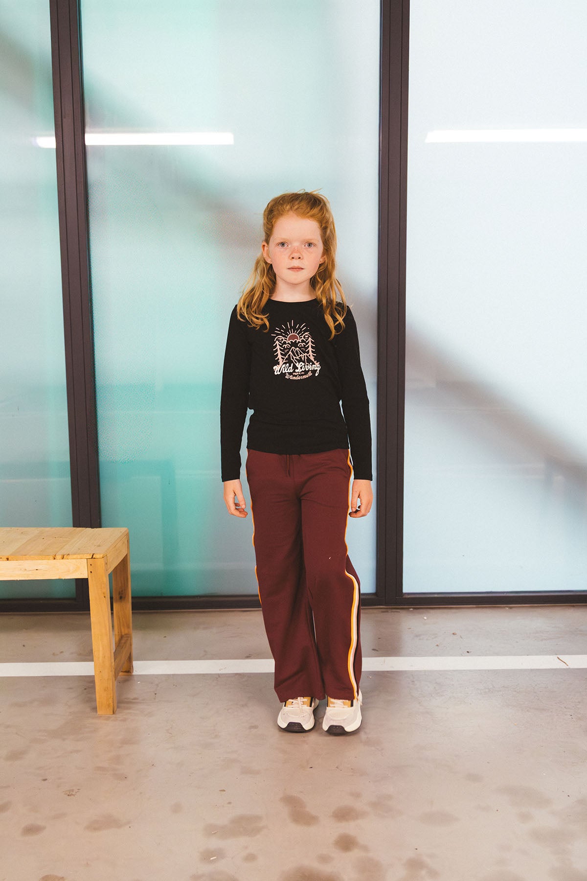 Girls Longsleeve Linde Zwart*