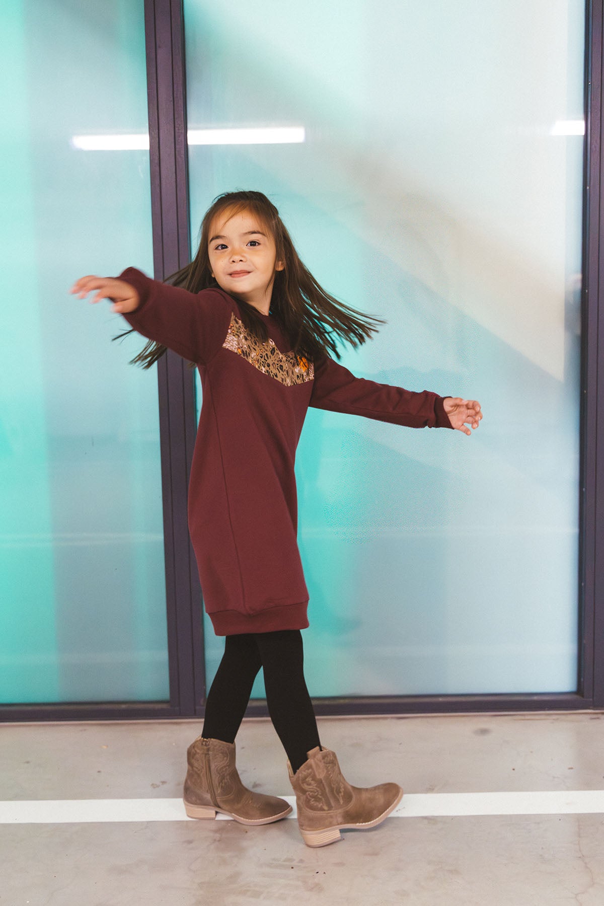 Jurk Demi Donker Rood