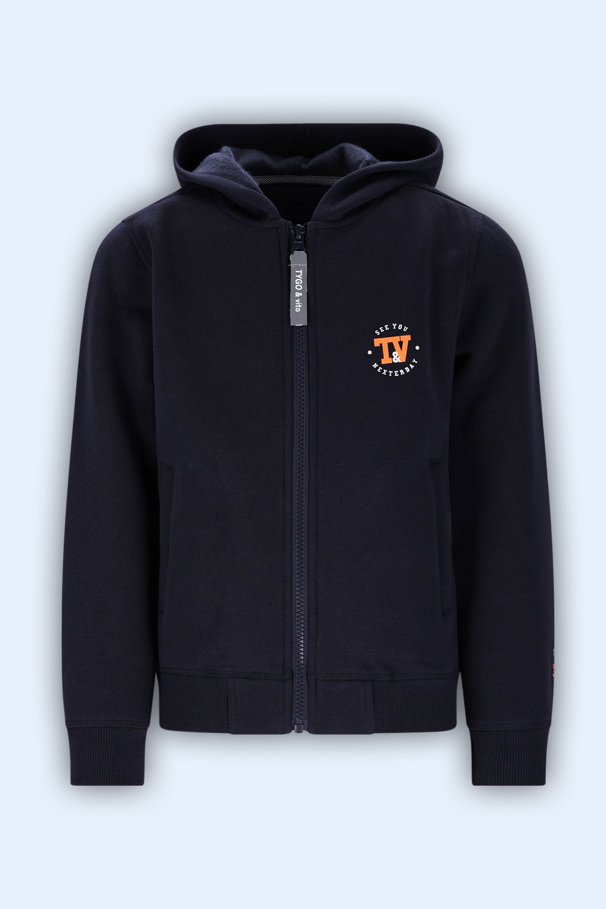 Hoodie Zip Colton Donker Blauw