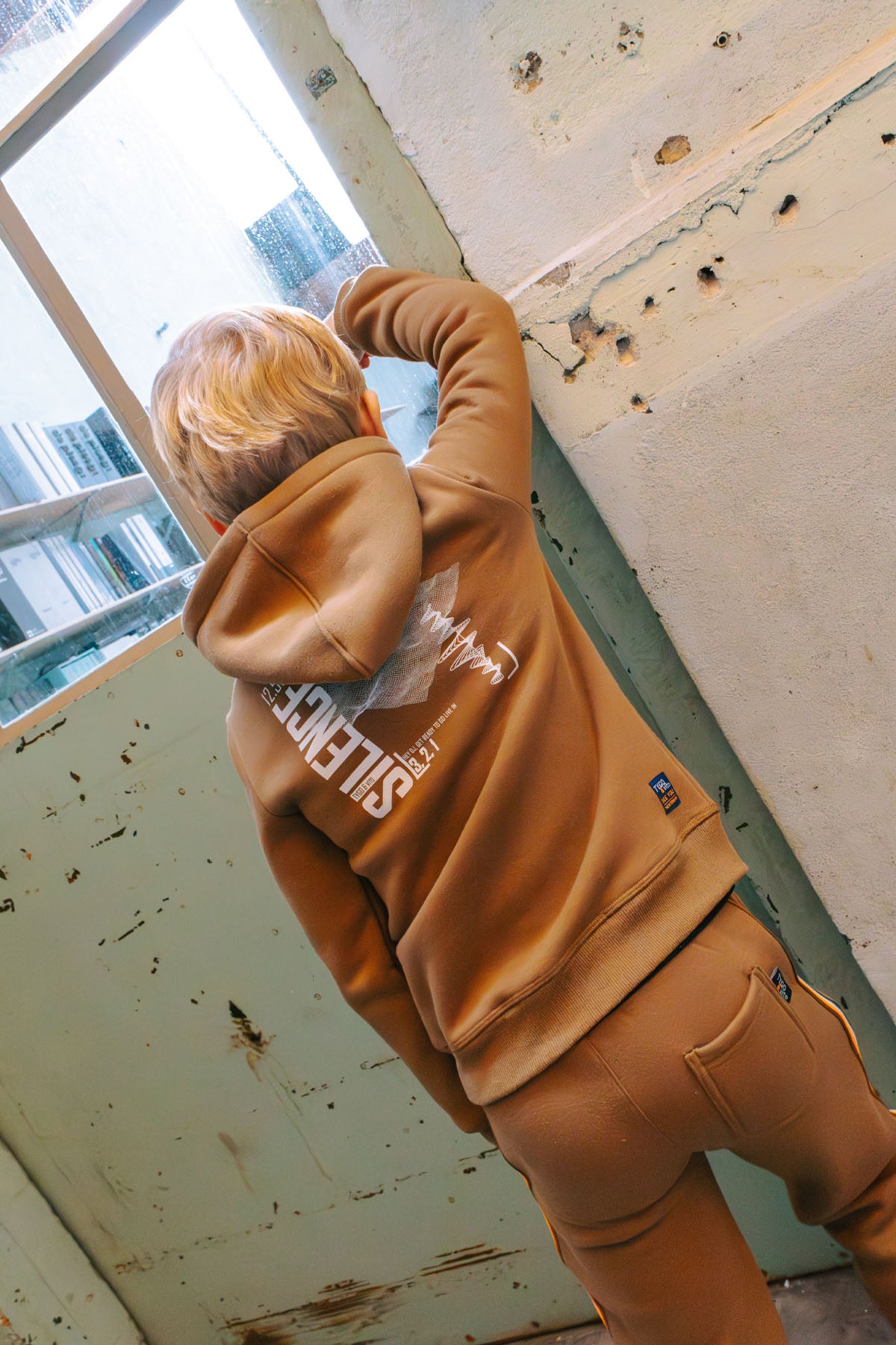 Hoodie Hank Licht Bruin