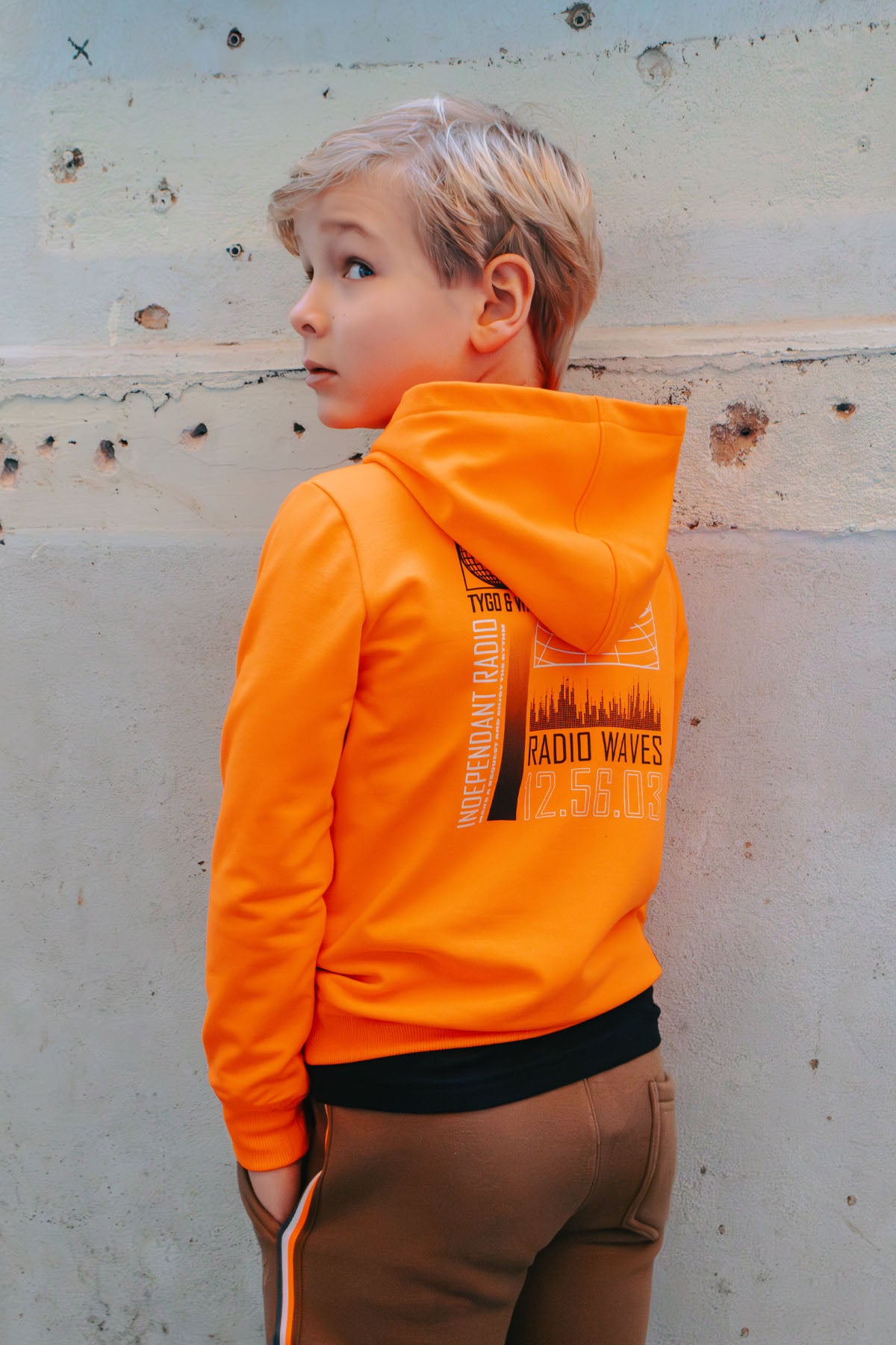 Hoodie Hank Neon Oranje