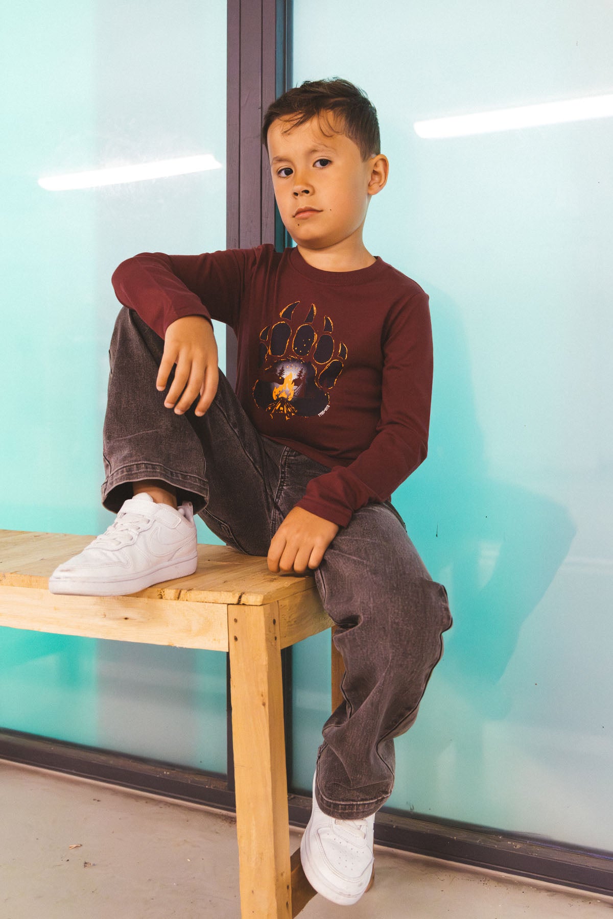 Longsleeve Max Donker Rood