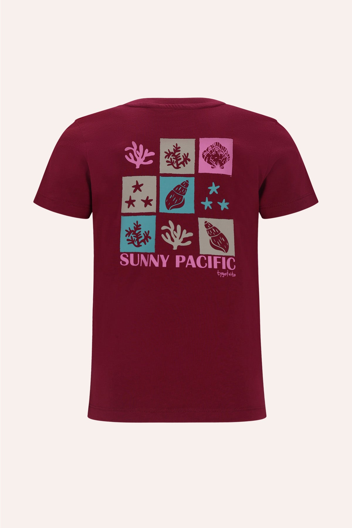 T-shirt Tess Donker Rood