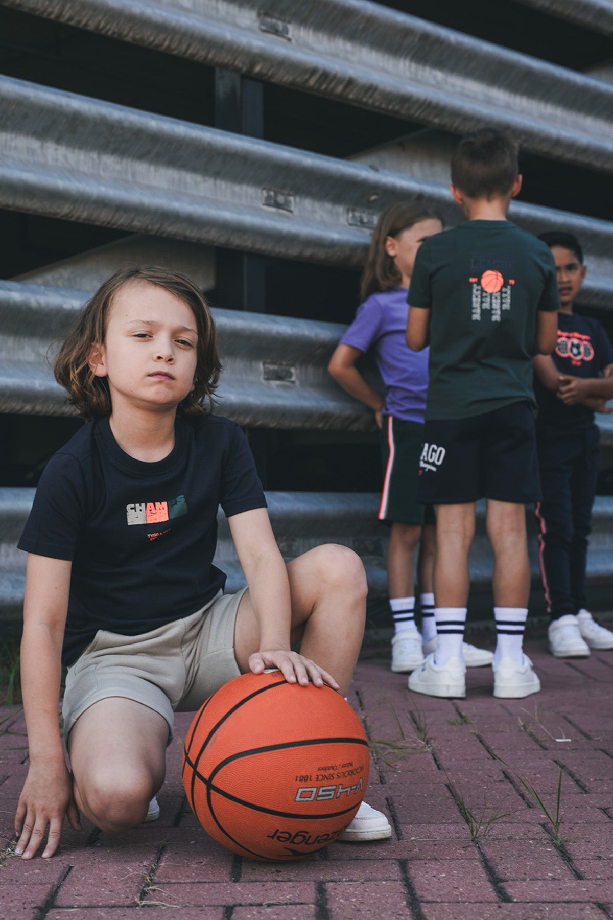 T-shirt Jaimy Navy Blauw