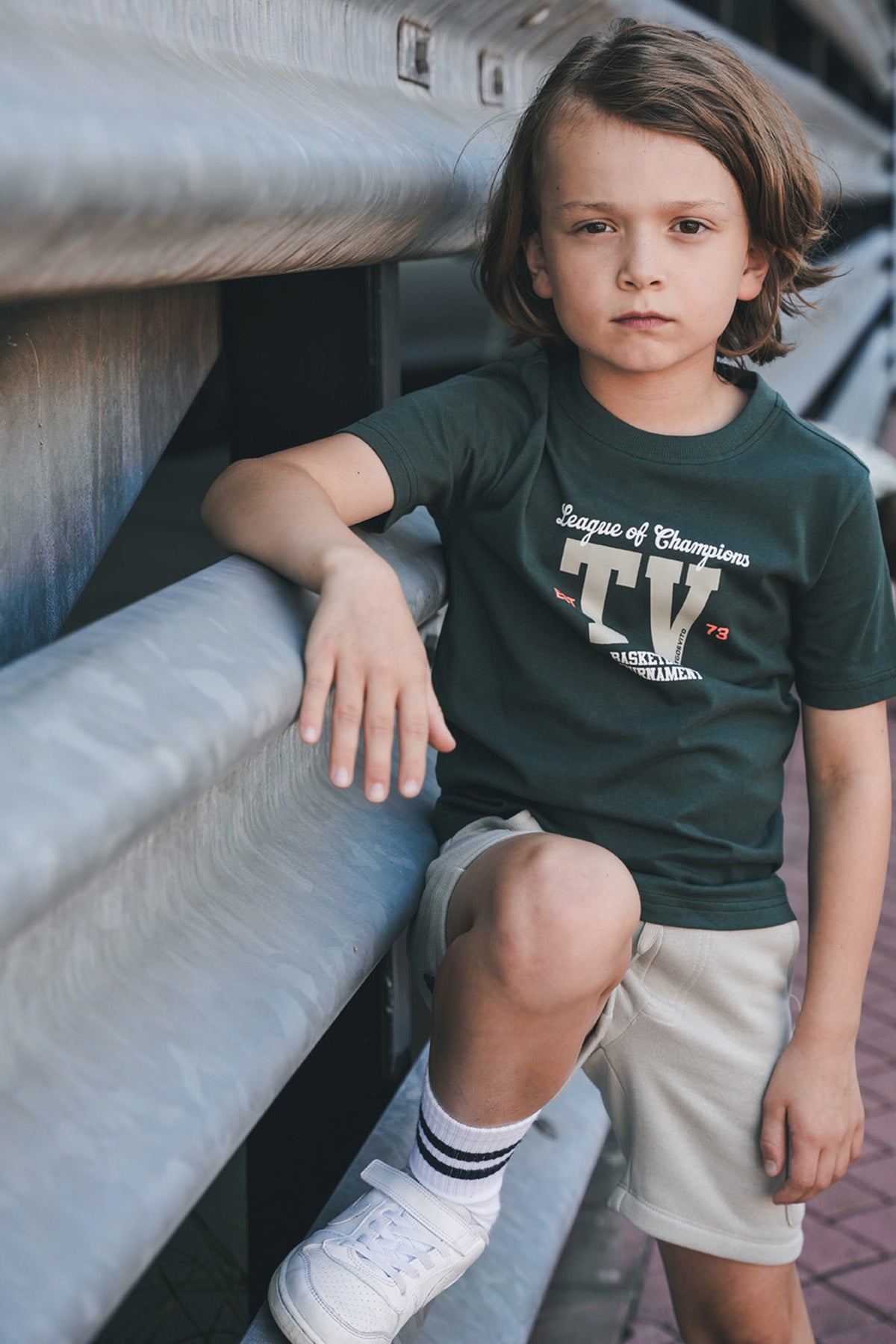 T-shirt Jaimy Donkergroen