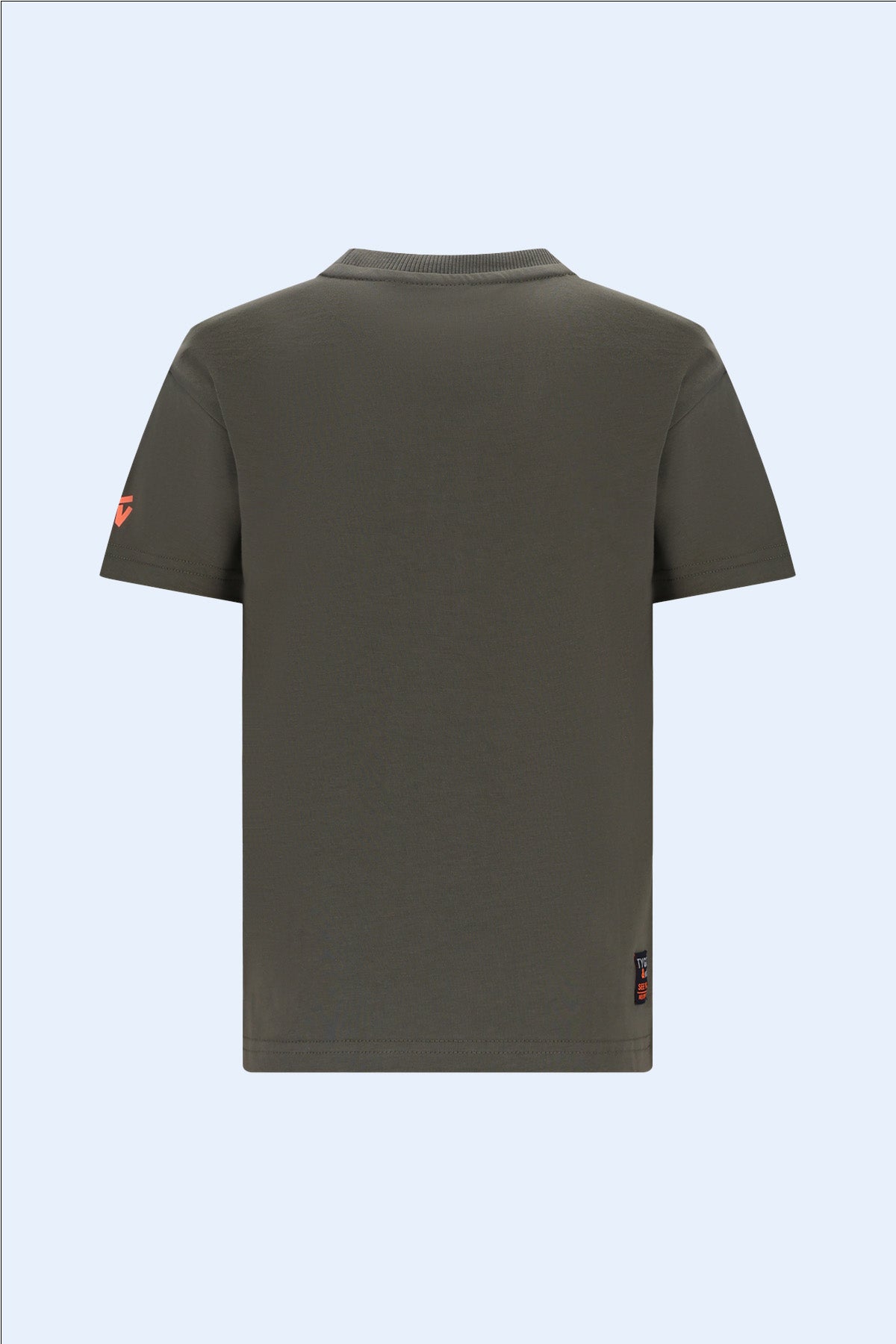 T-shirt loosefit Trace Olijfgroen