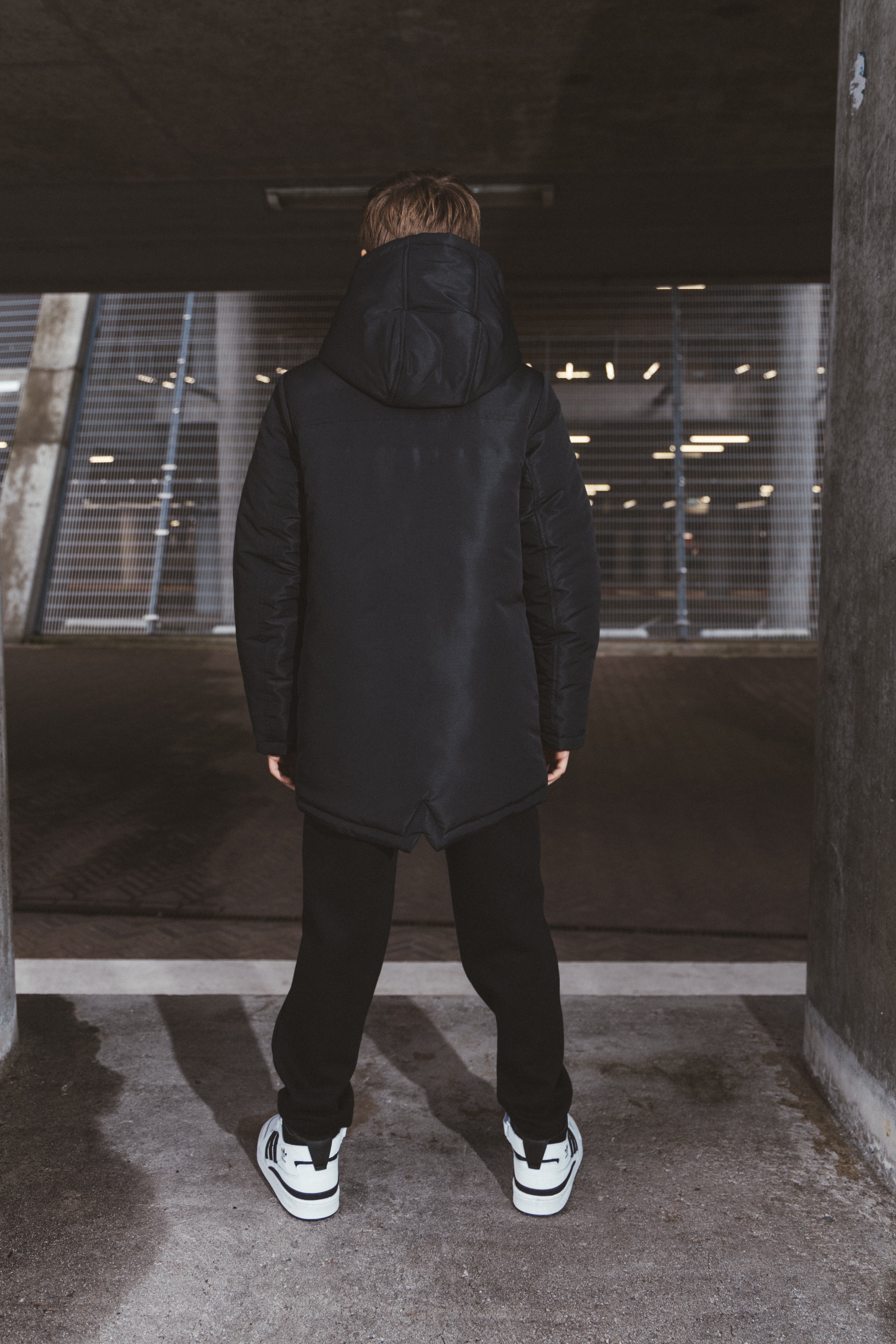 Parka Bor Zwart Black