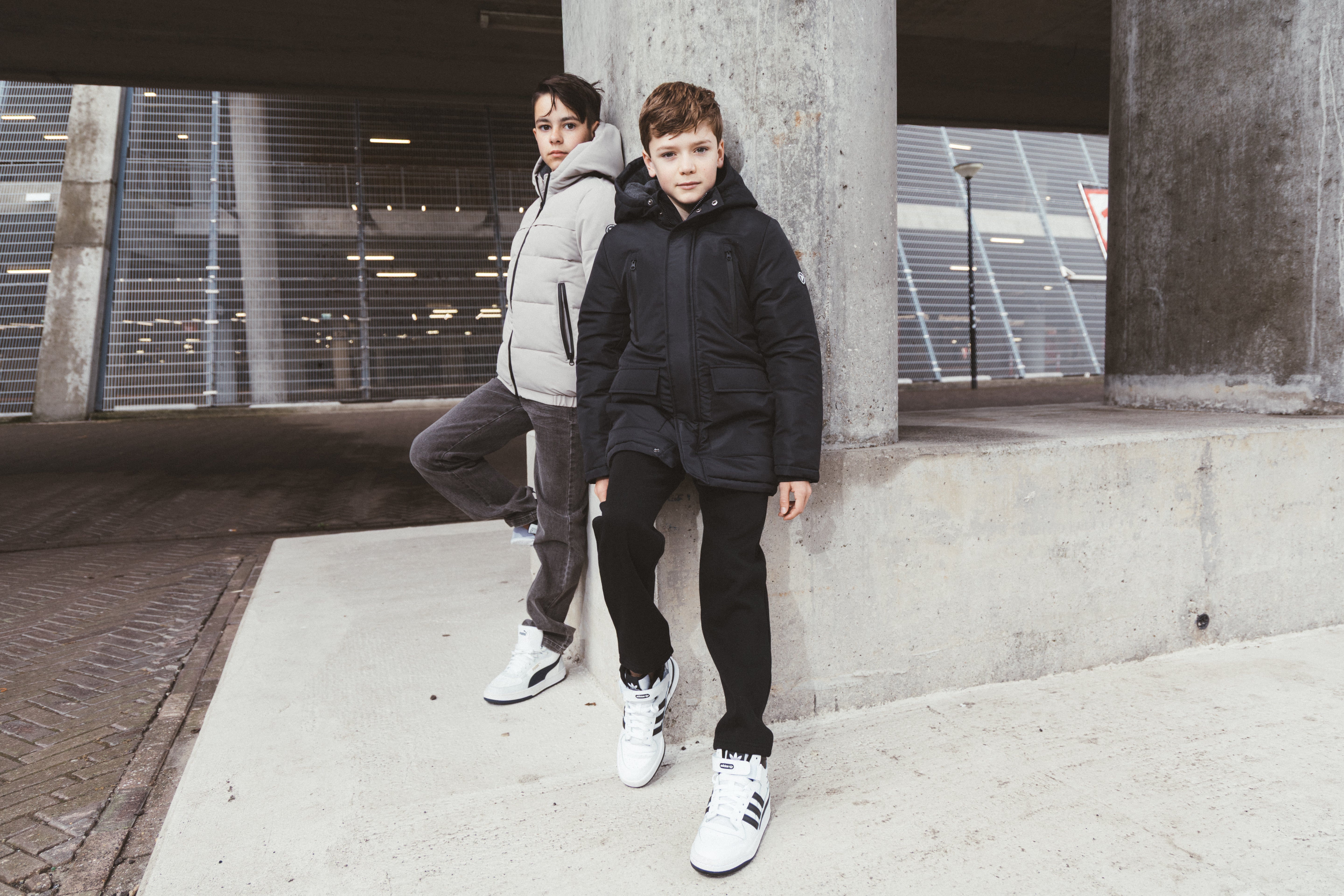 Parka Bor Zwart Black