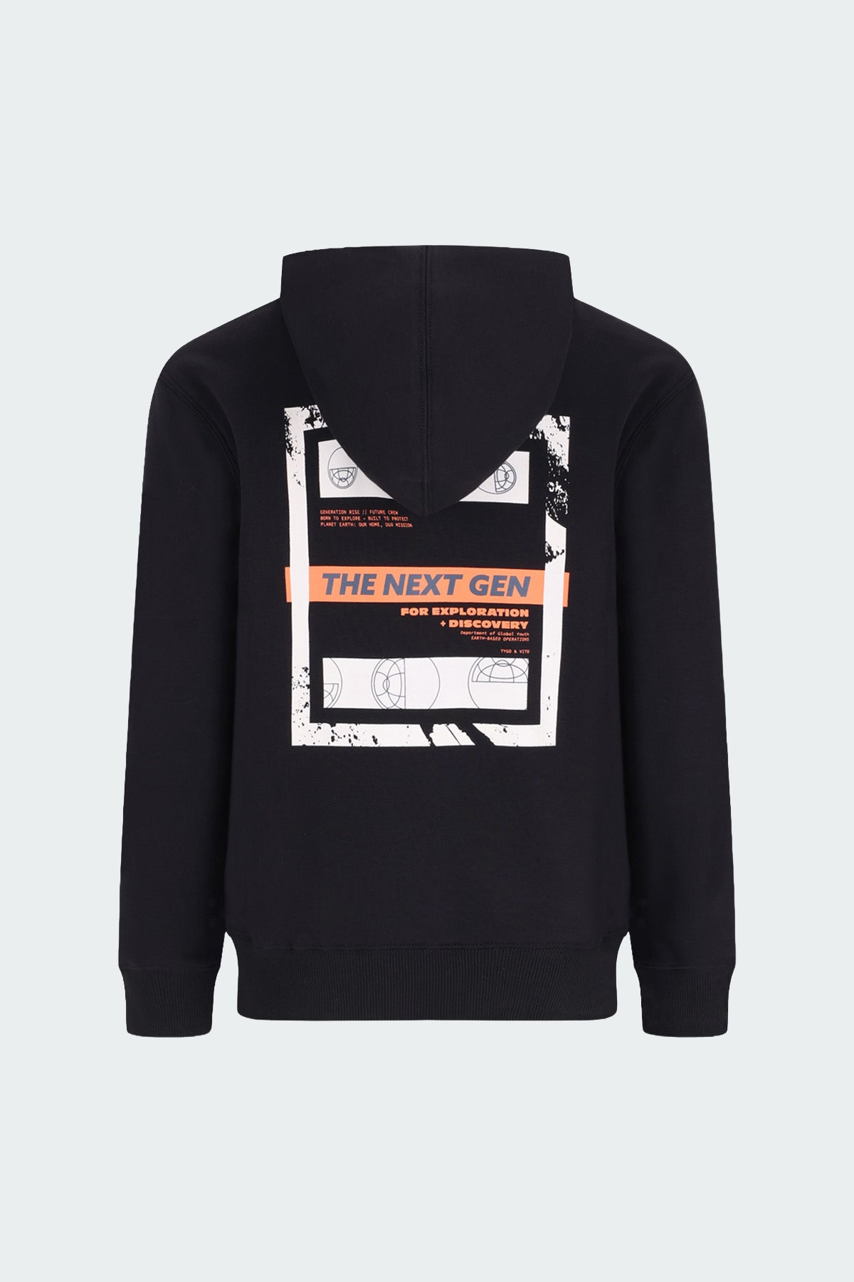 Hoodie Nigel oversized fit Zwart
