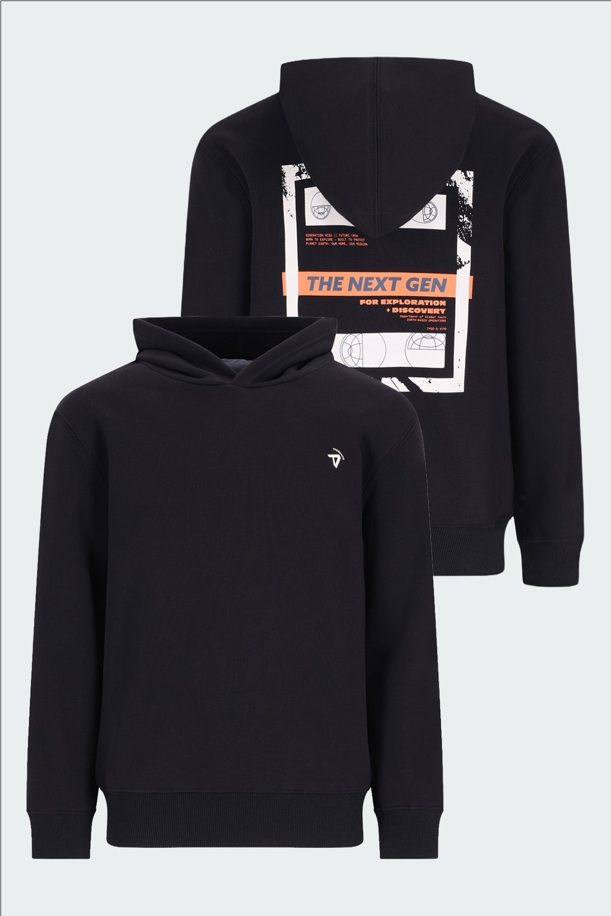 Hoodie Nigel oversized fit Zwart