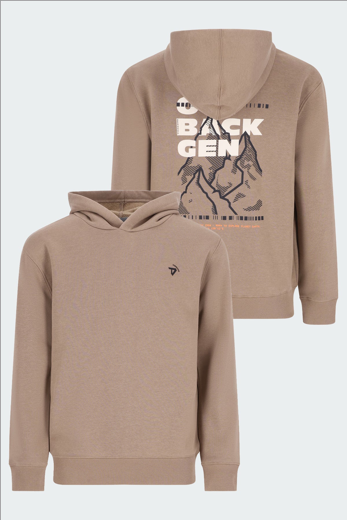 Hoodie Nigel oversized fit Beige