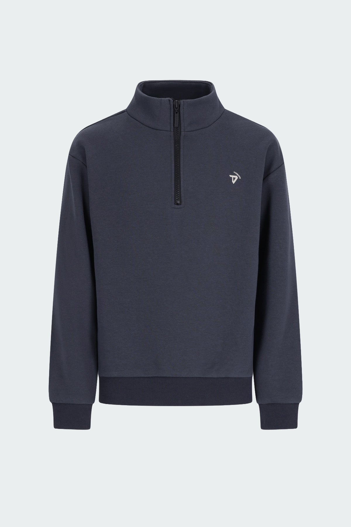 Sweater Half Zip Nout Donkergrijs