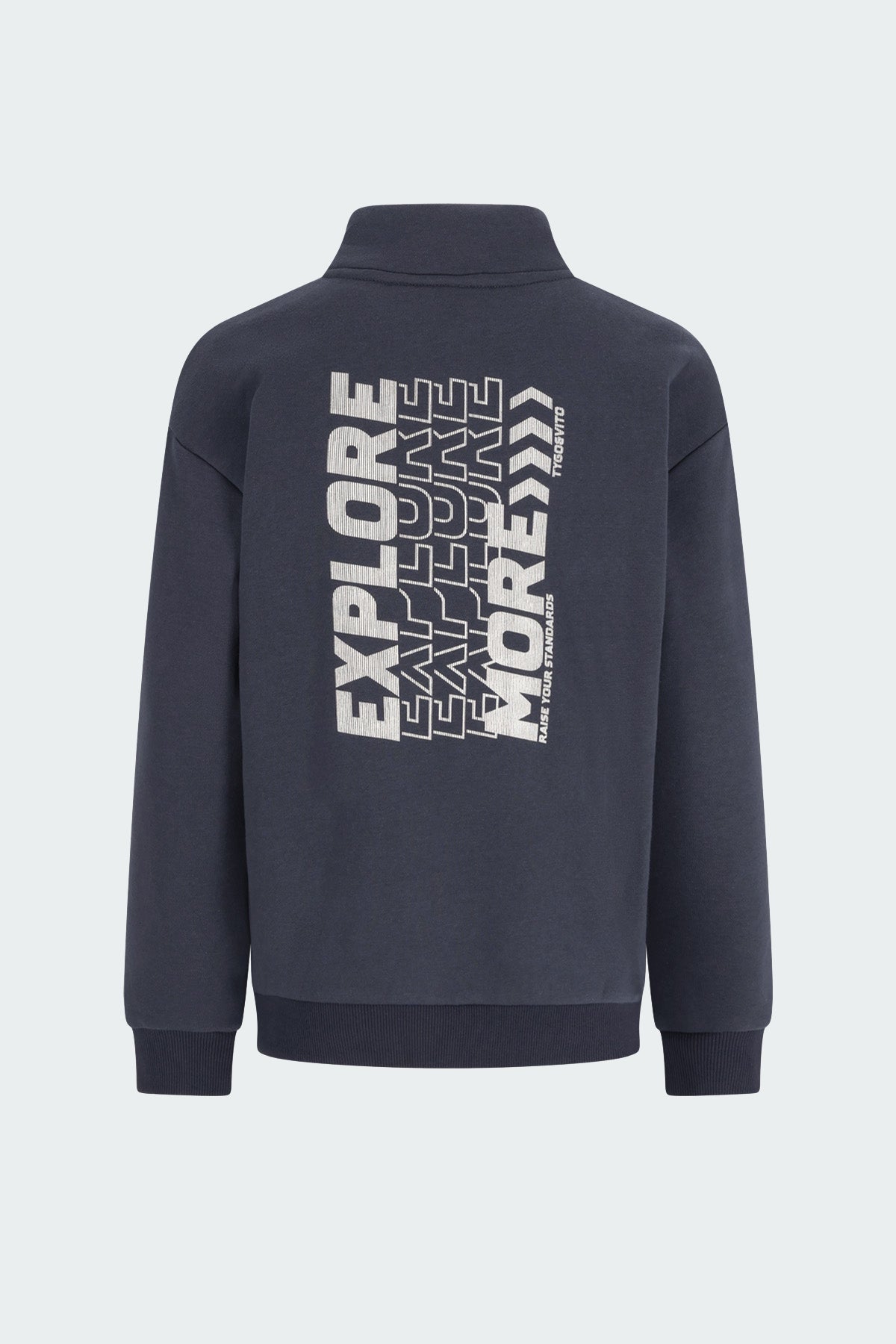 Sweater Half Zip Nout Donkergrijs
