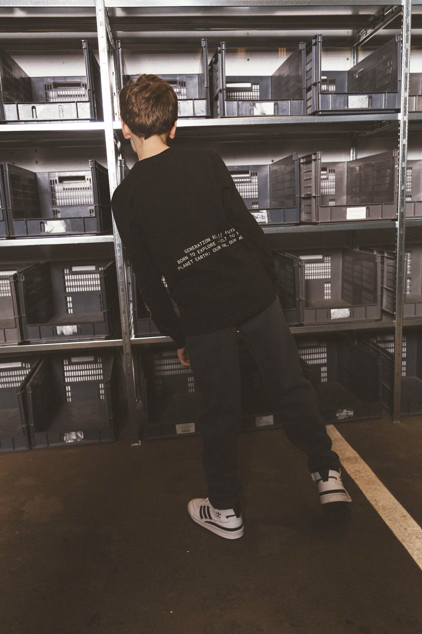 Longsleeve Nox Oversized fit Zwart