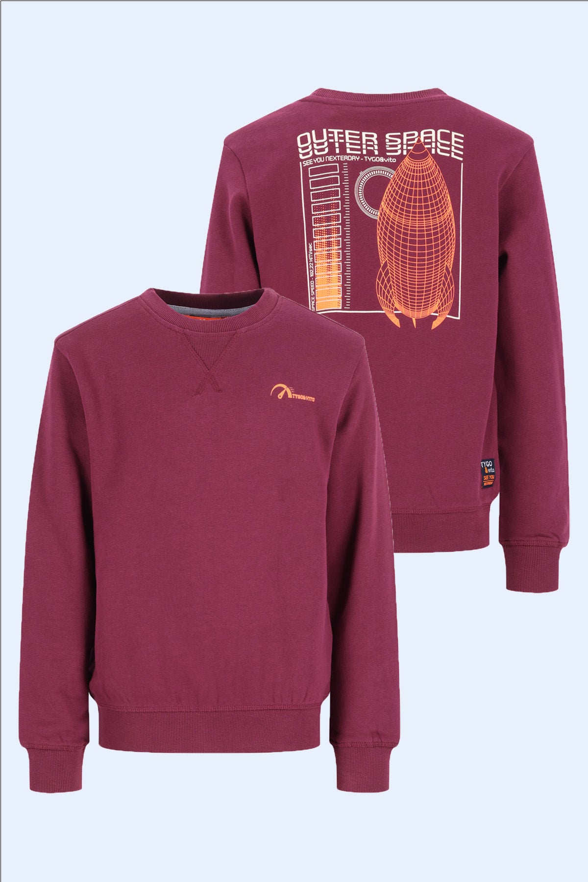 Sweater Silver Wijnrood