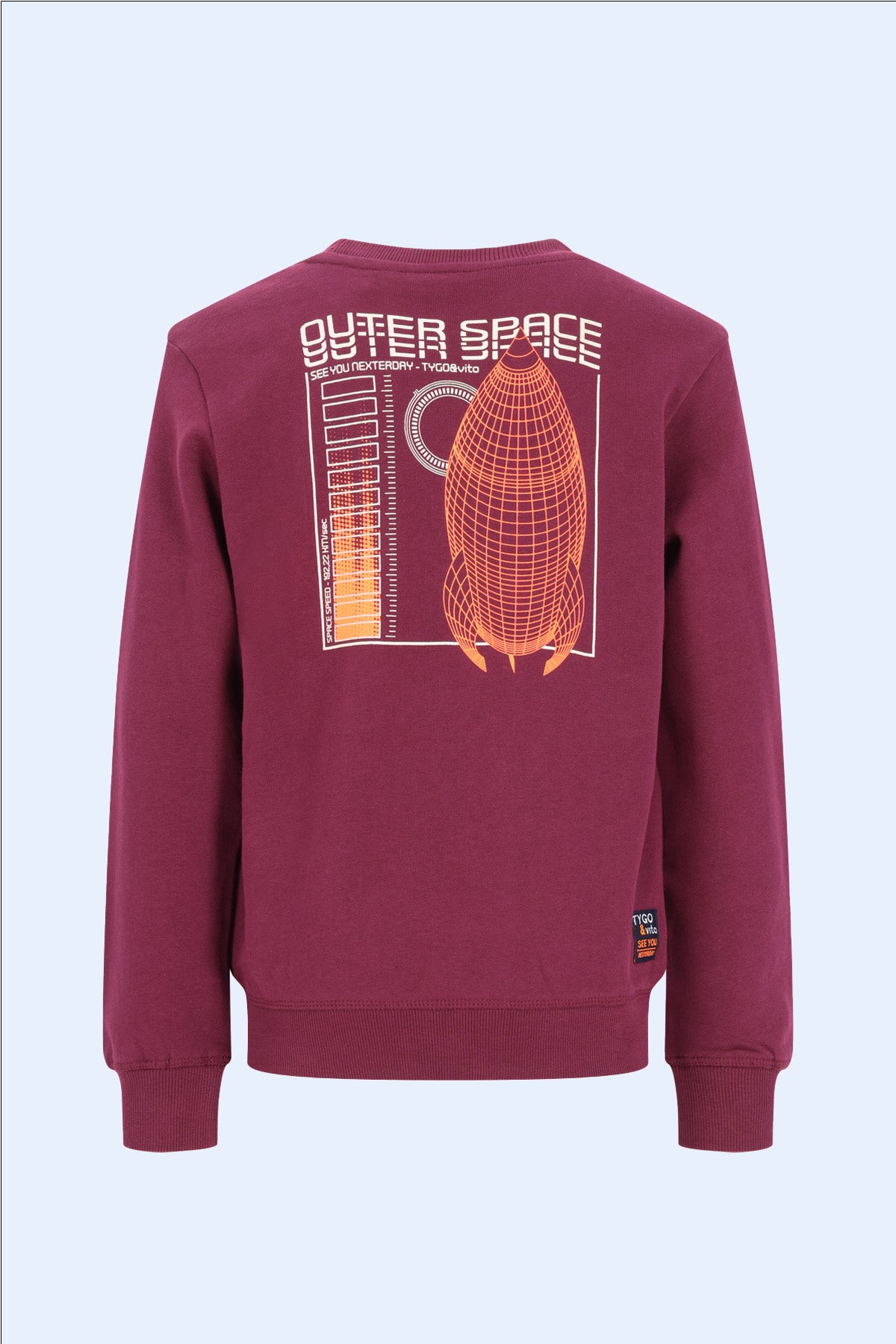 Sweater Silver Wijnrood
