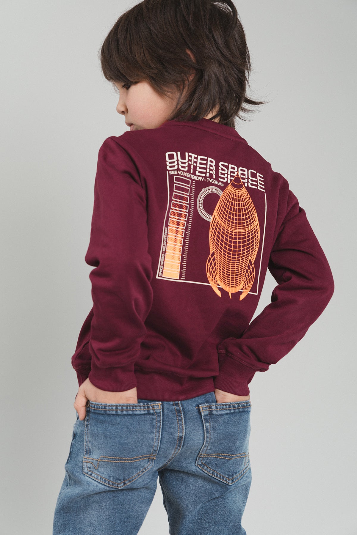 Sweater Silver Wijnrood