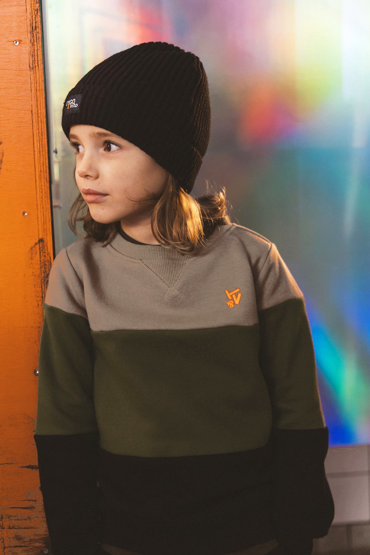 Sweater Scott Olijfgroen
