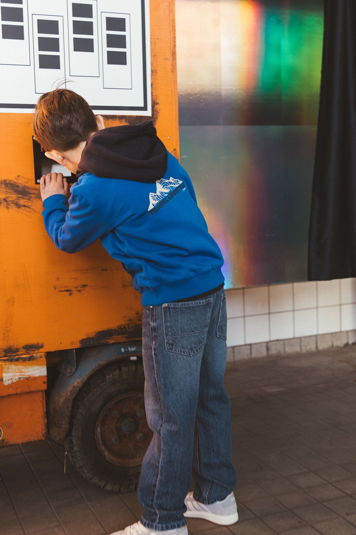 Hoodie Hunk Blauw