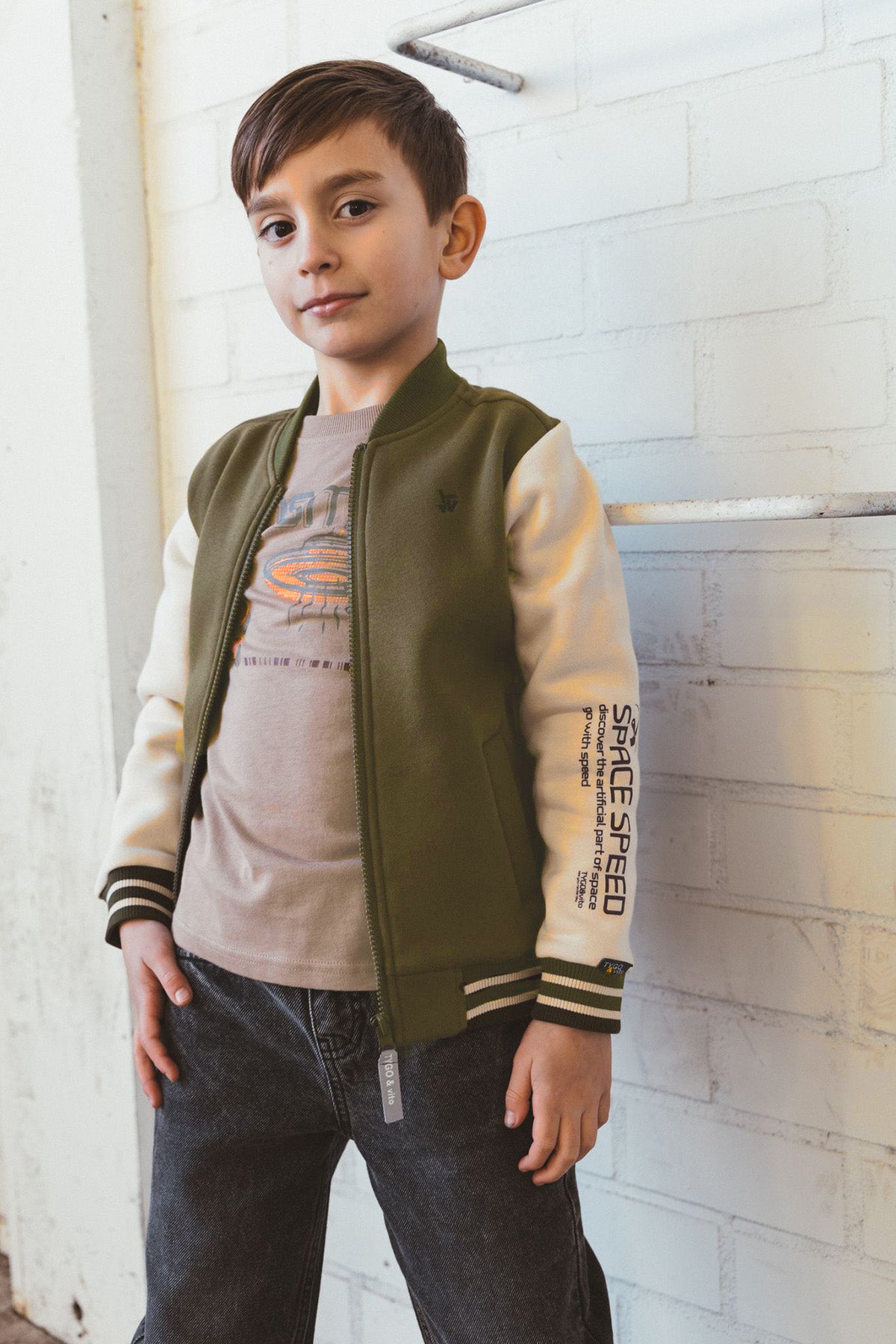 Baseball vest Vico Olijfgroen