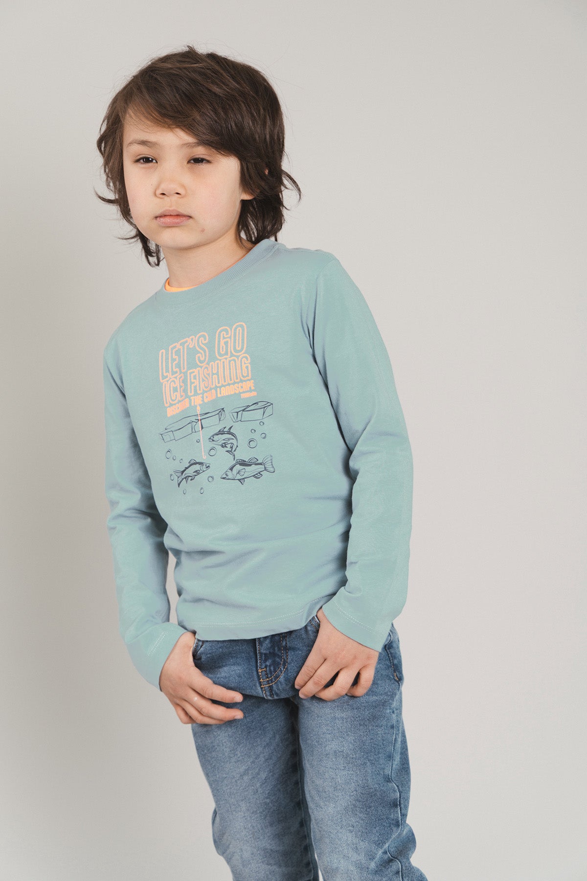 Longsleeve Max Blauwgrijs