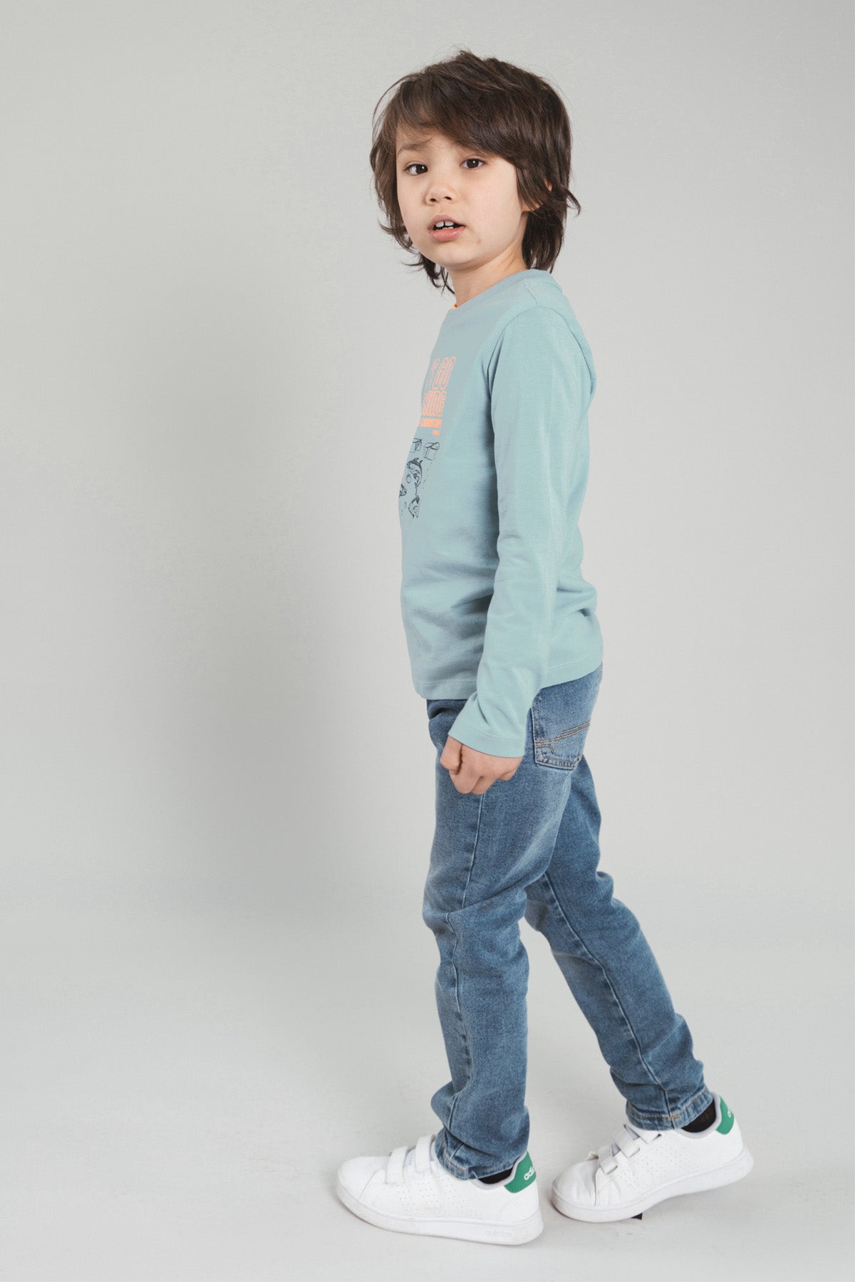 Longsleeve Max Blauwgrijs