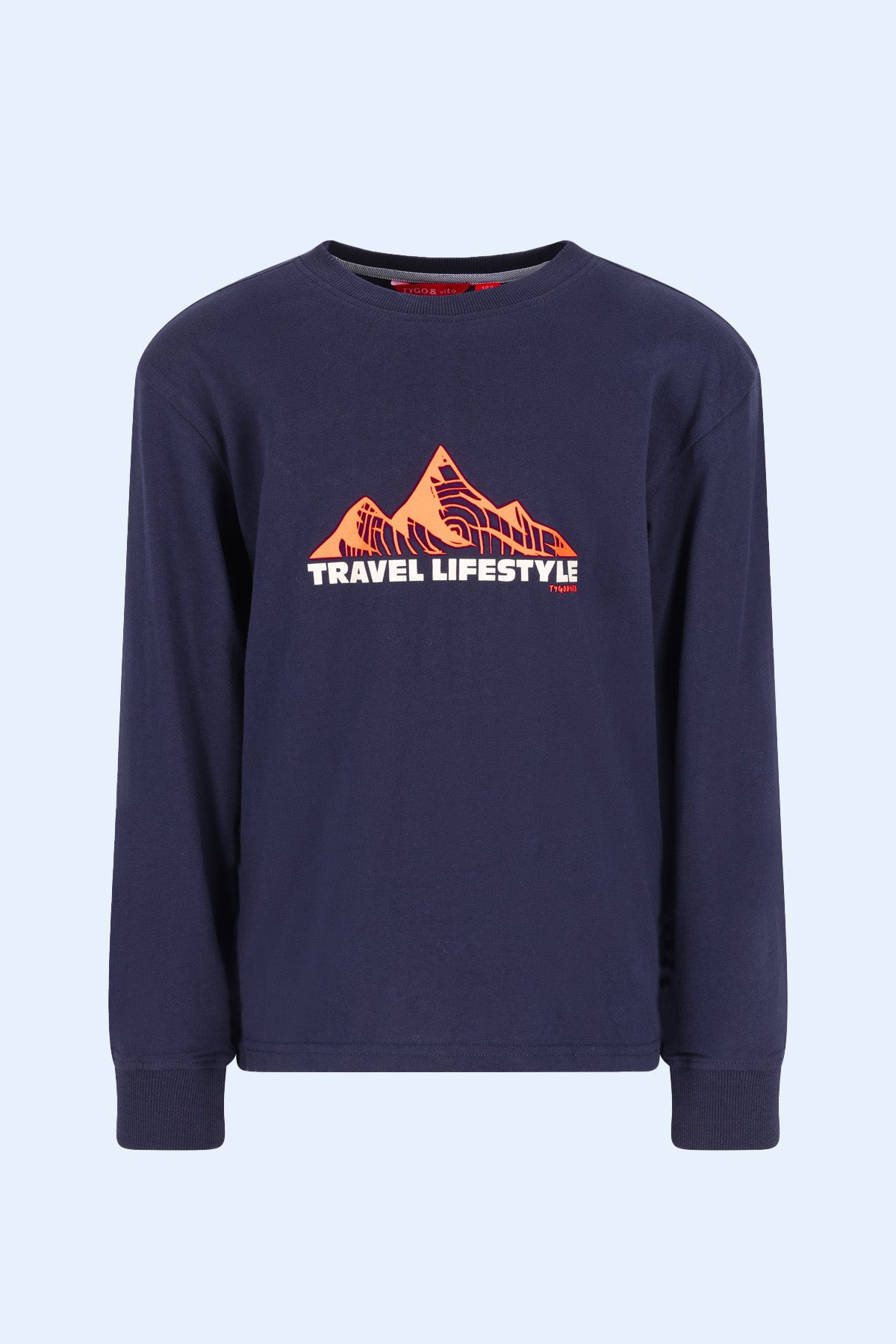 Longsleeve Mojo oversized fit Donkerblauw