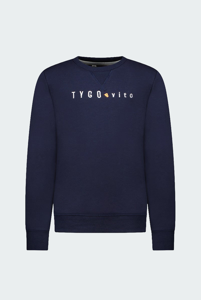 TYGO & vito sweater TYGO Donker Blauw