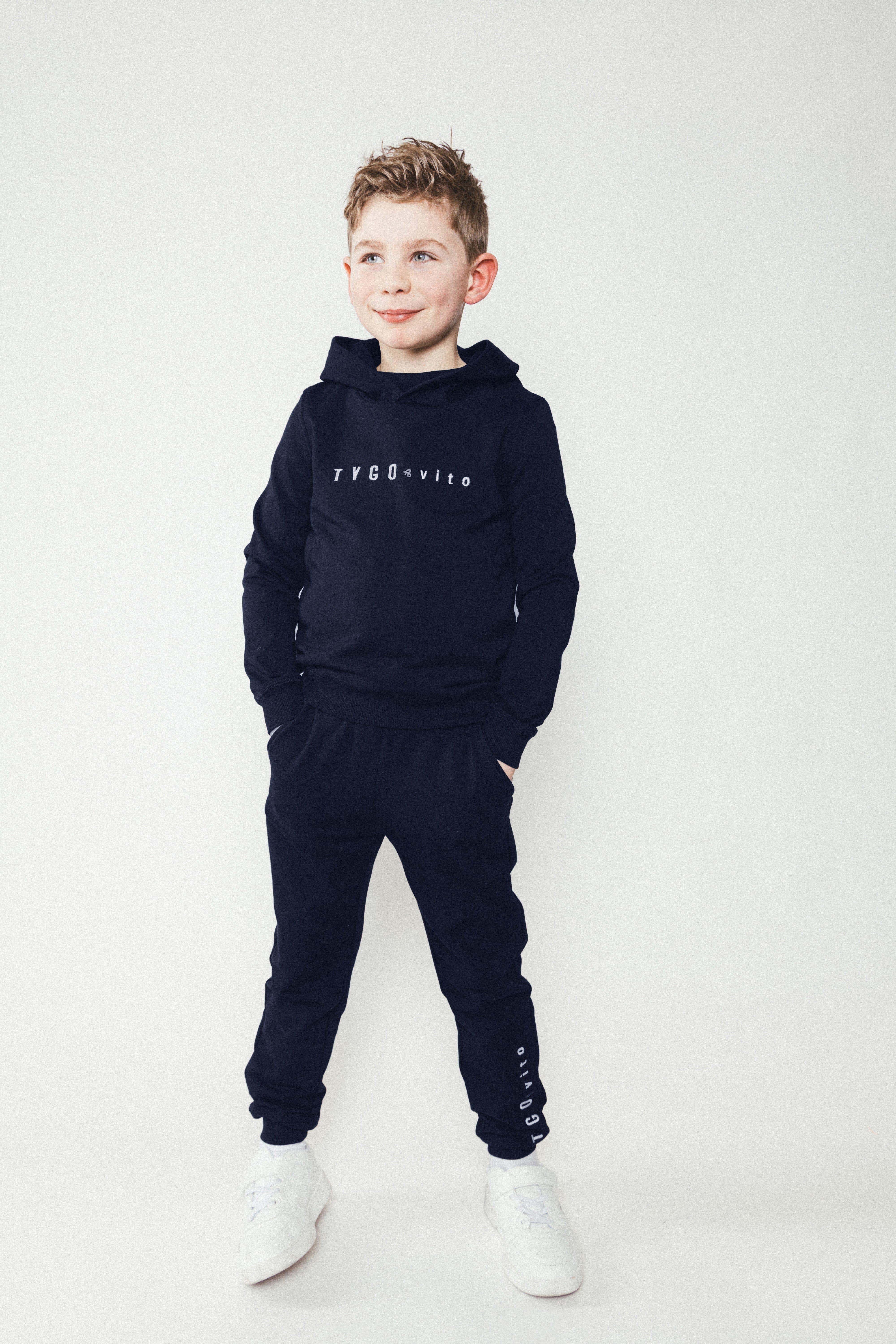 TYGO & vito, VITO Hoodie Donker Blauw