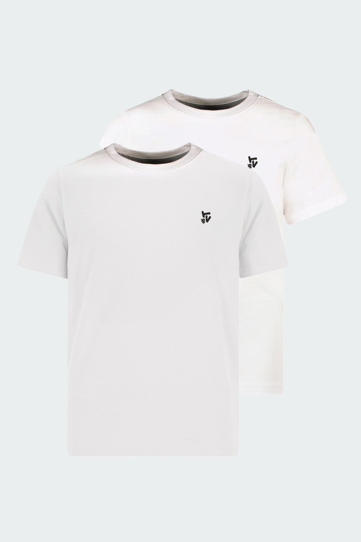 TYGO & vito, STAN 2-Pack T-shirt Wit en Wit