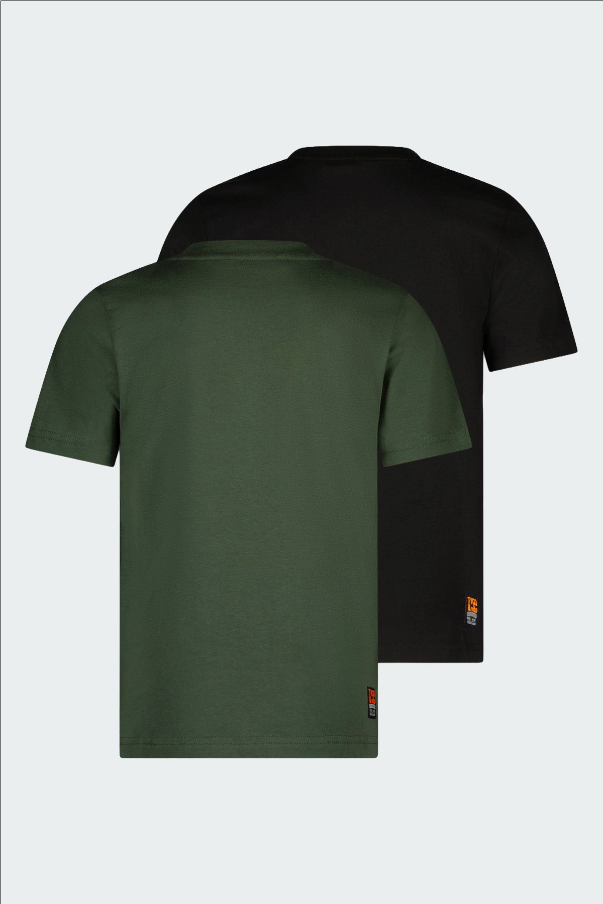 TYGO & vito, STAN 2-Pack T-shirt Zwart en Donker Groen