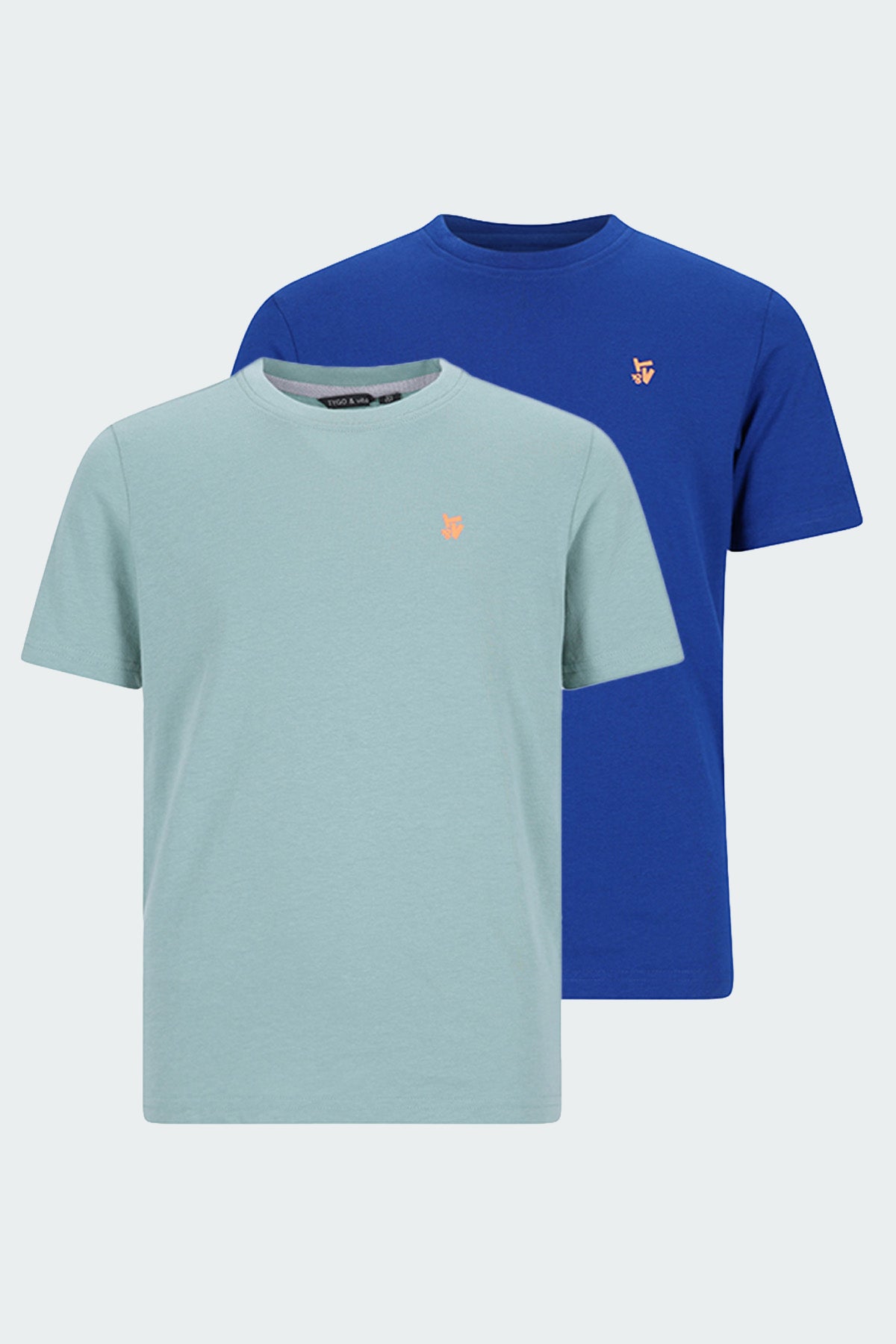 TYGO & vito 2-Pack T-shirt STAN Blauw en Licht Groen