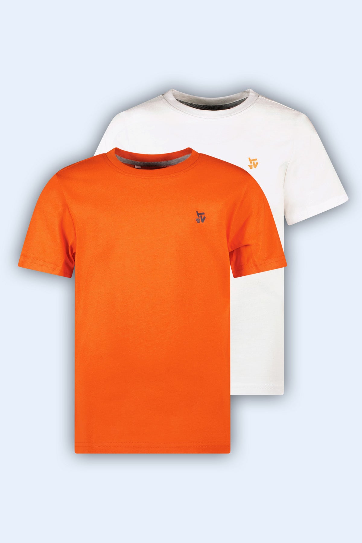 2-Pack T-shirt Stan Oranje-Wit