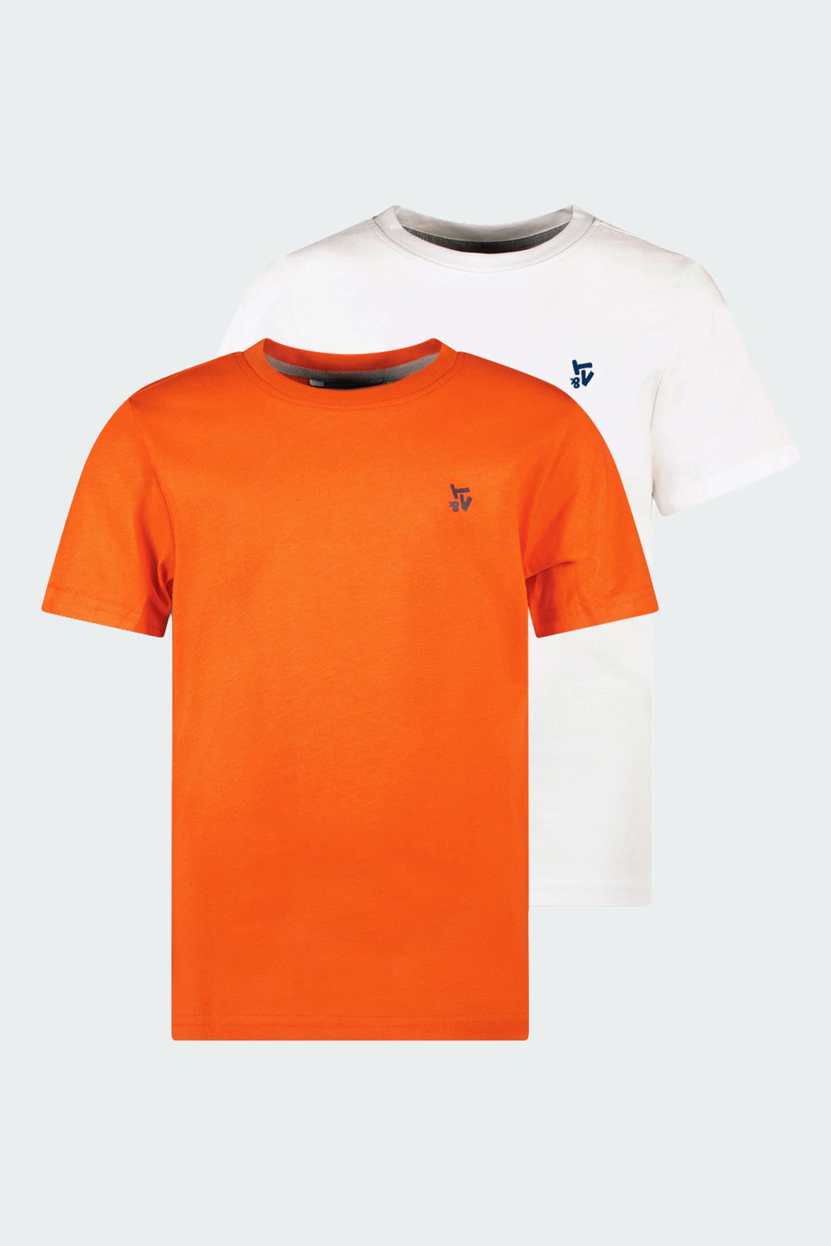 TYGO & vito 2-Pack T-shirt STAN Oranje en Wit