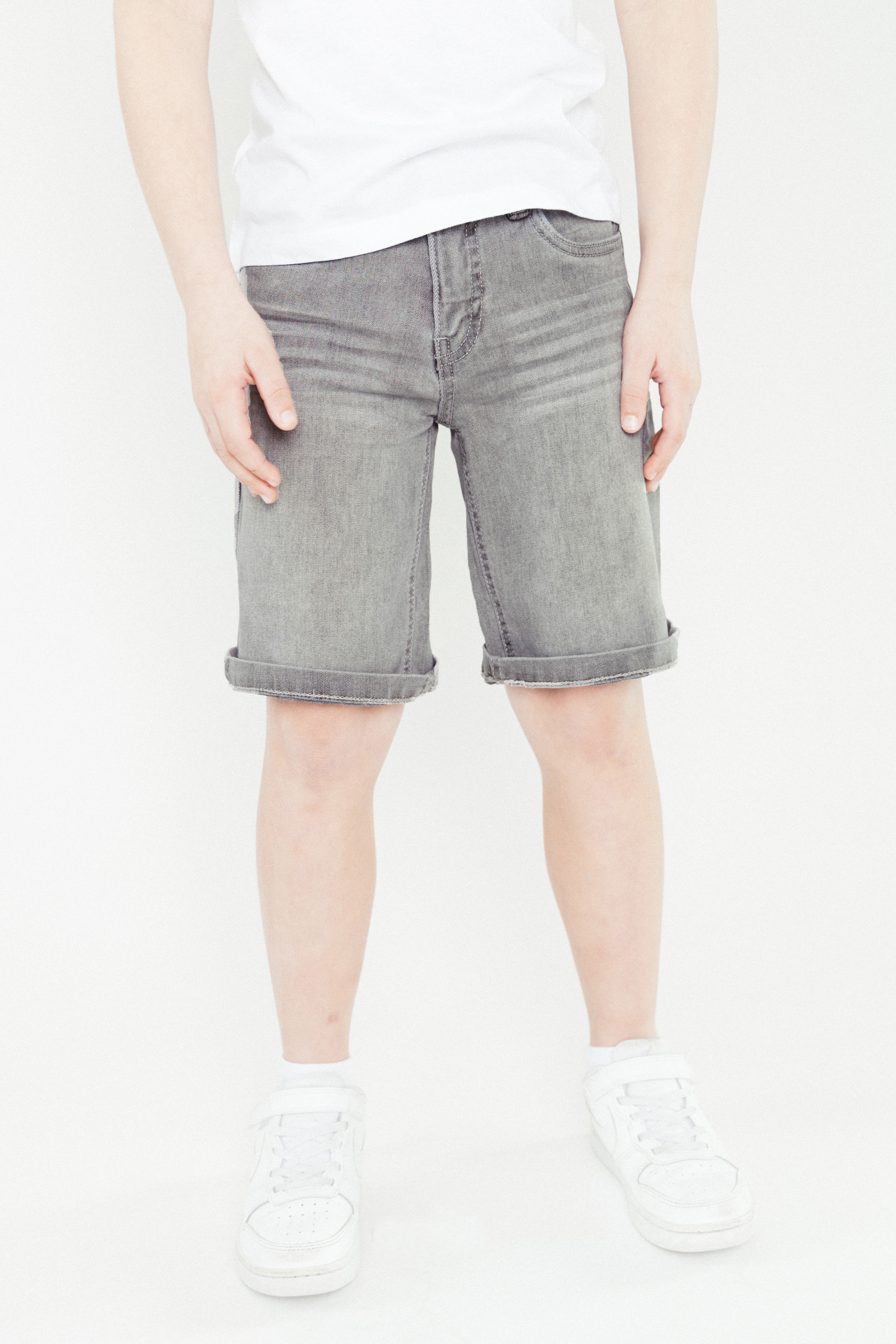 TYGO & vito, Quinn Denim short Light Grey